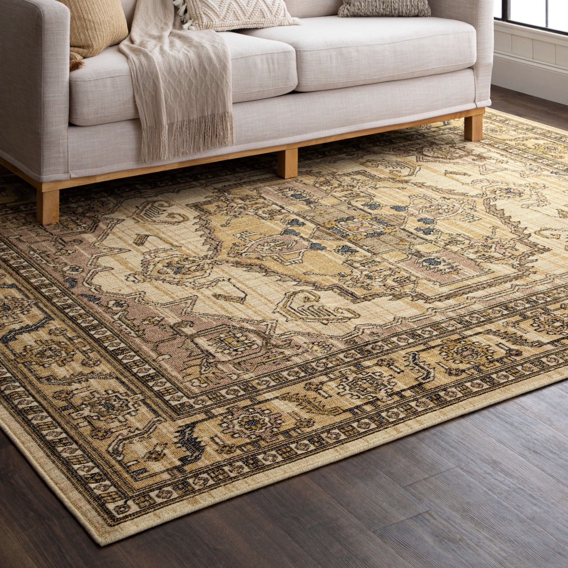 Karastan Bedouin 92598 Gold Traditional Machinemade Rug - Rugs - Karastan - Atlanta Designer Rugs