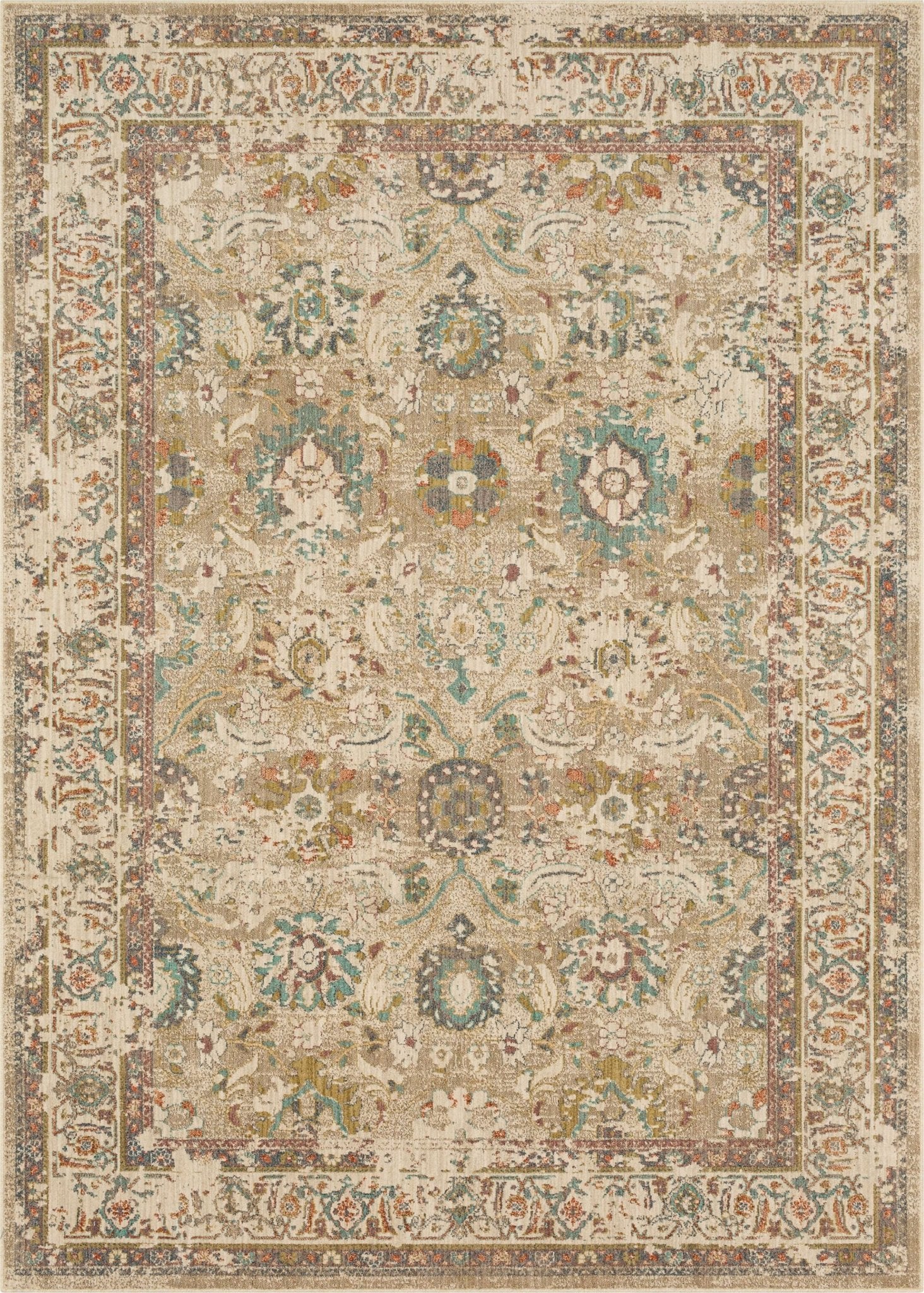 Karastan Estate 92300 Beige Traditional Machinemade Rug - Rugs - Karastan - Atlanta Designer Rugs