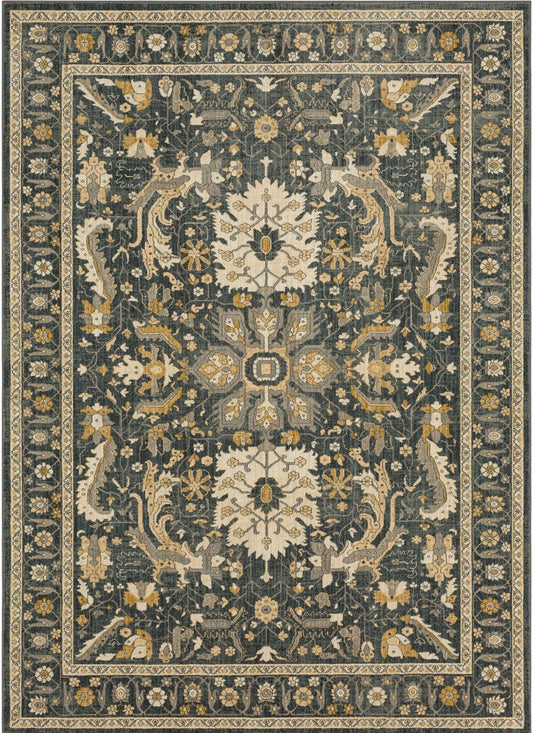 Bobby Berk Bobby Berk by Karastan (Series 3) 92433 Denim Traditional Machinemade Rug - Rugs - Bobby Berk - Atlanta Designer Rugs