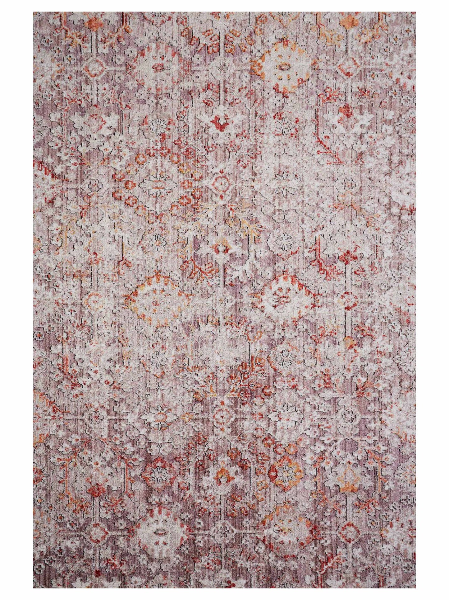 Feizy Armant 3946F Pink Gray Transitional Machine Woven Rug