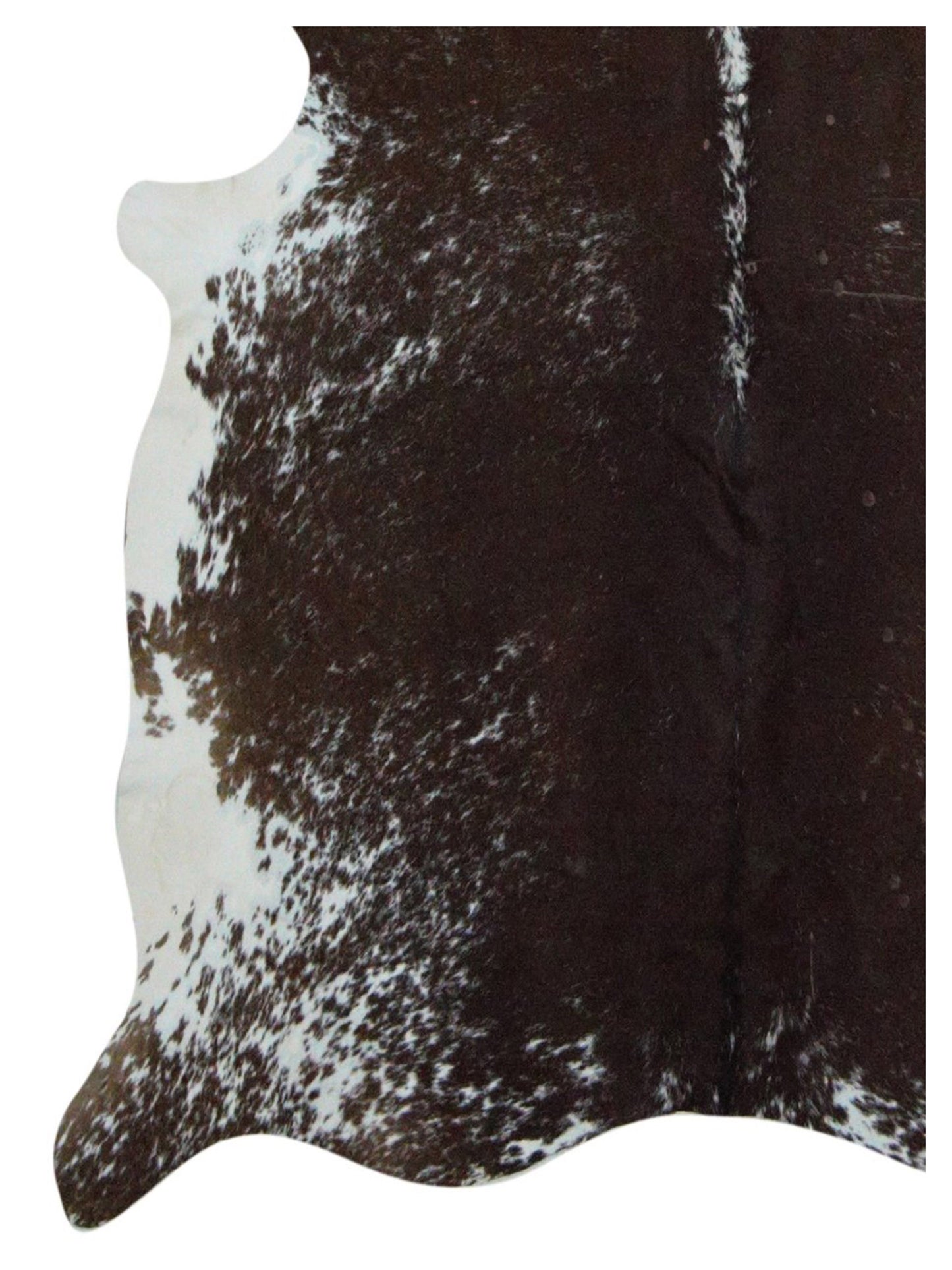 Artisan Claire  Espresso Mocha Hair on Hide Cowhide Shape Rug