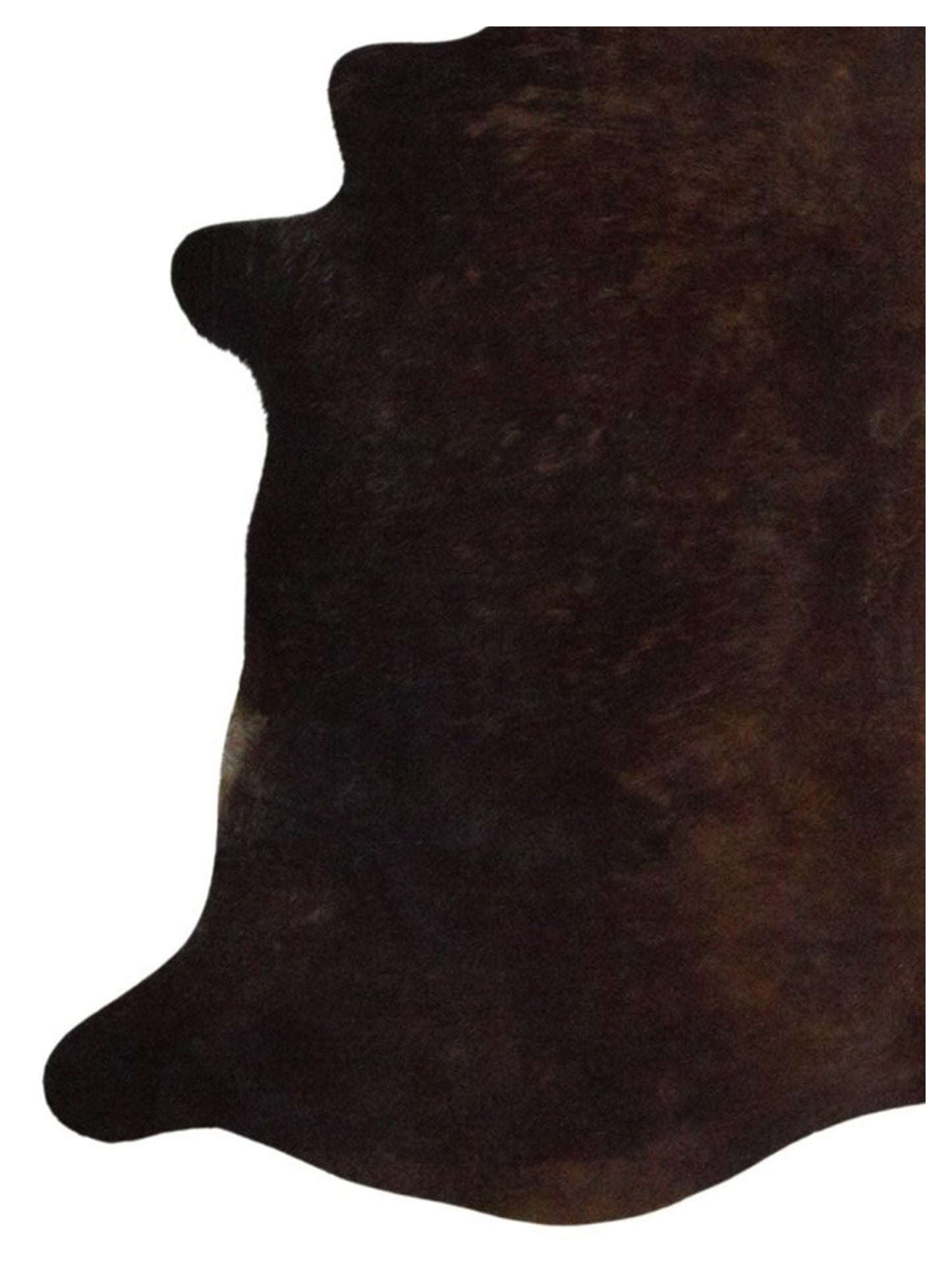 Artisan Claire  Espresso Chocolate Hair on Hide Cowhide Shape Rug