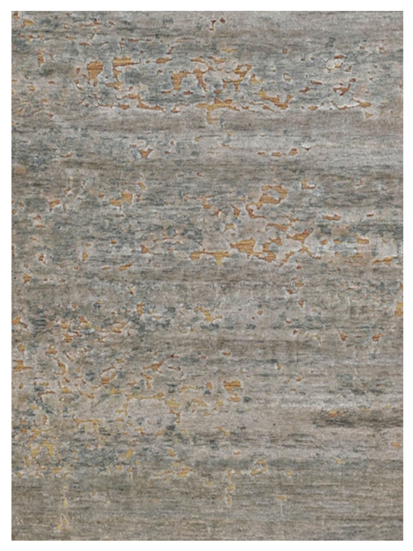 Artisan Mary  Gold Rust Contemporary Knotted Rug