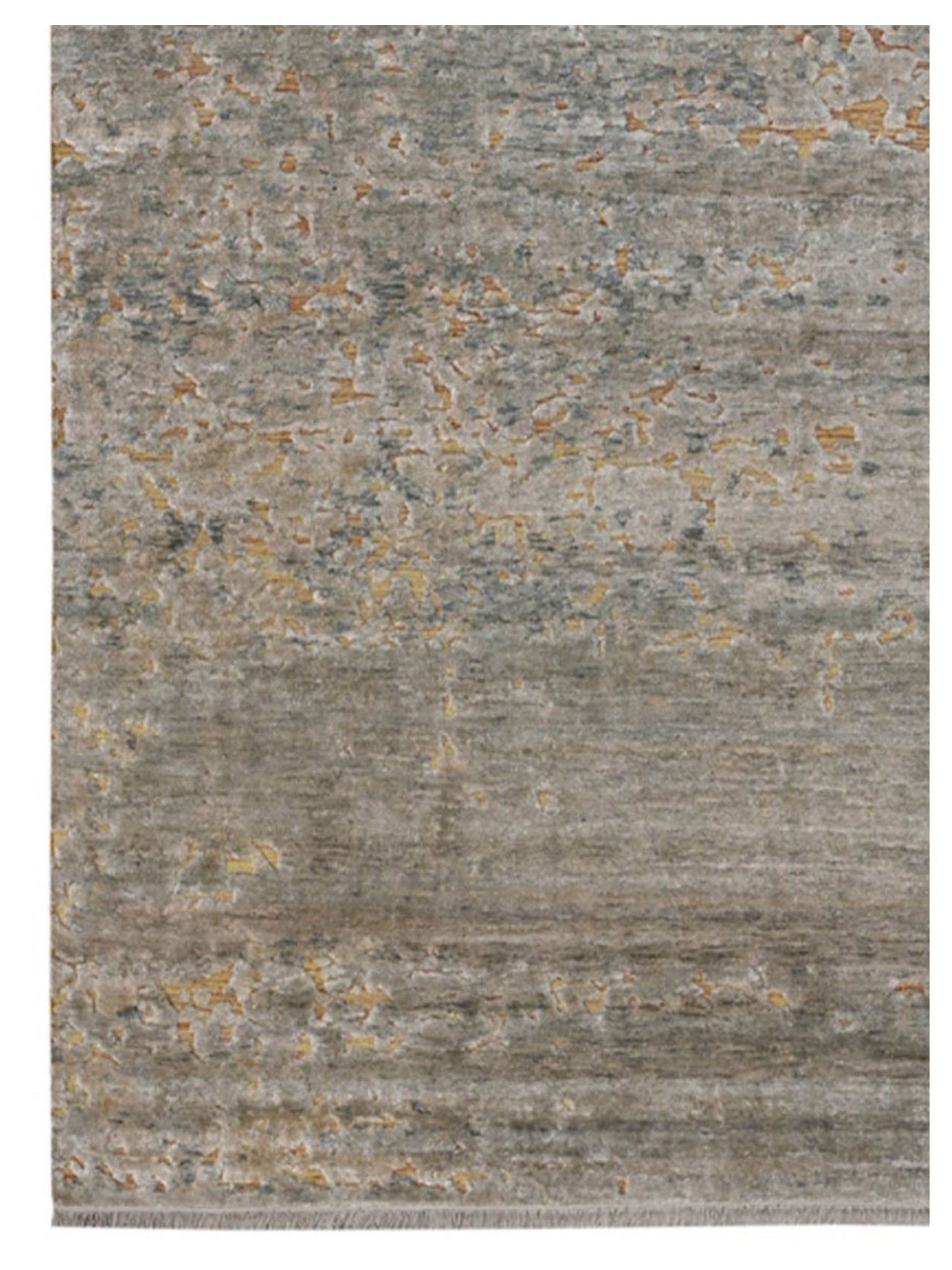 Artisan Mary  Gold Rust Contemporary Knotted Rug