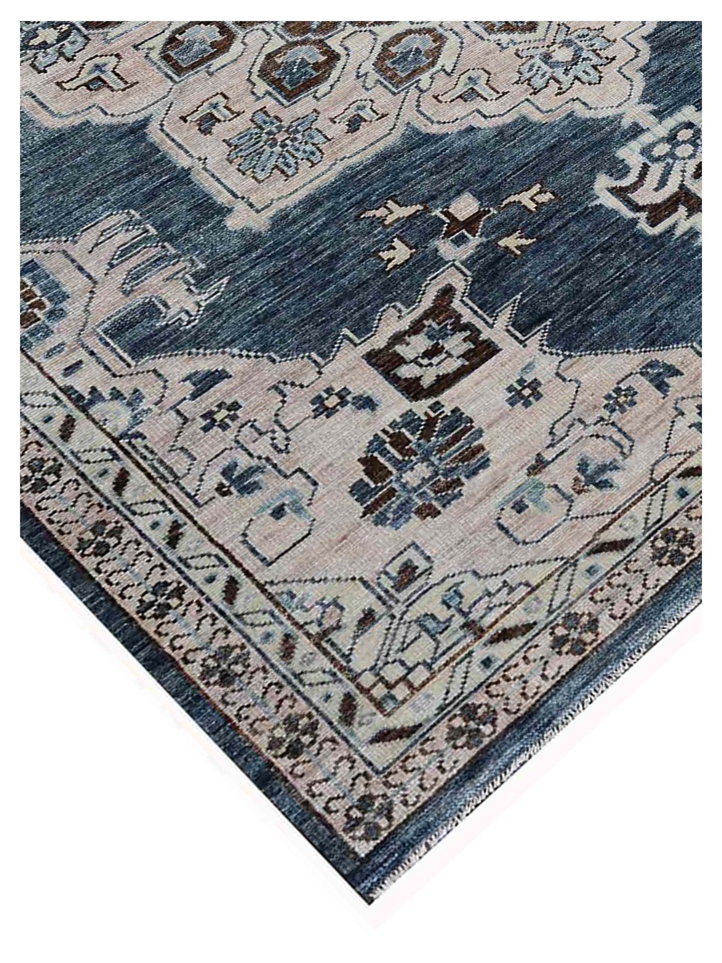 Artisan Aimee  Black Camel Traditional Knotted Rug