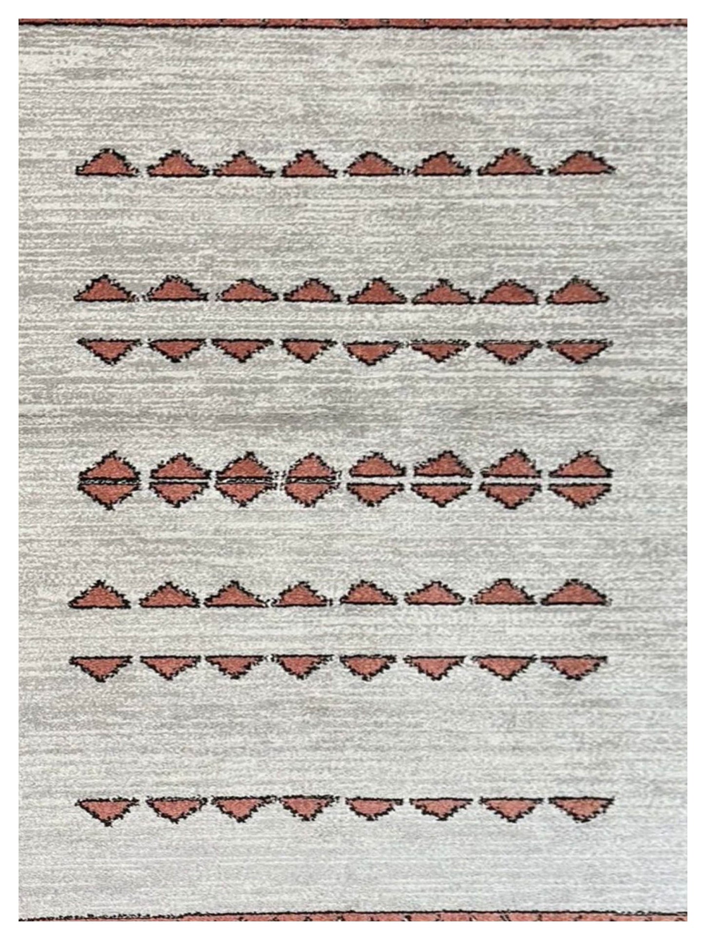 Artisan Stana  White Red  Machinemade Rug