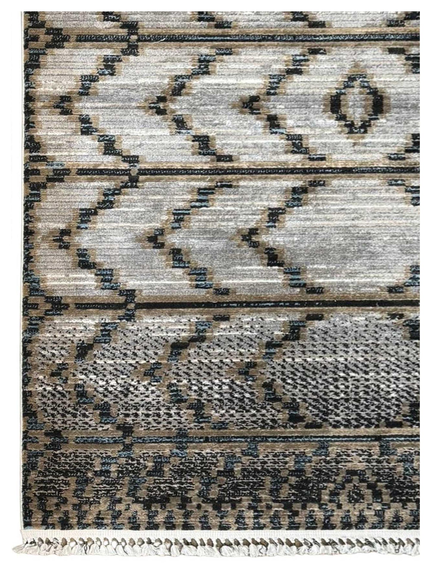 Artisan Stana  White Black  Machinemade Rug