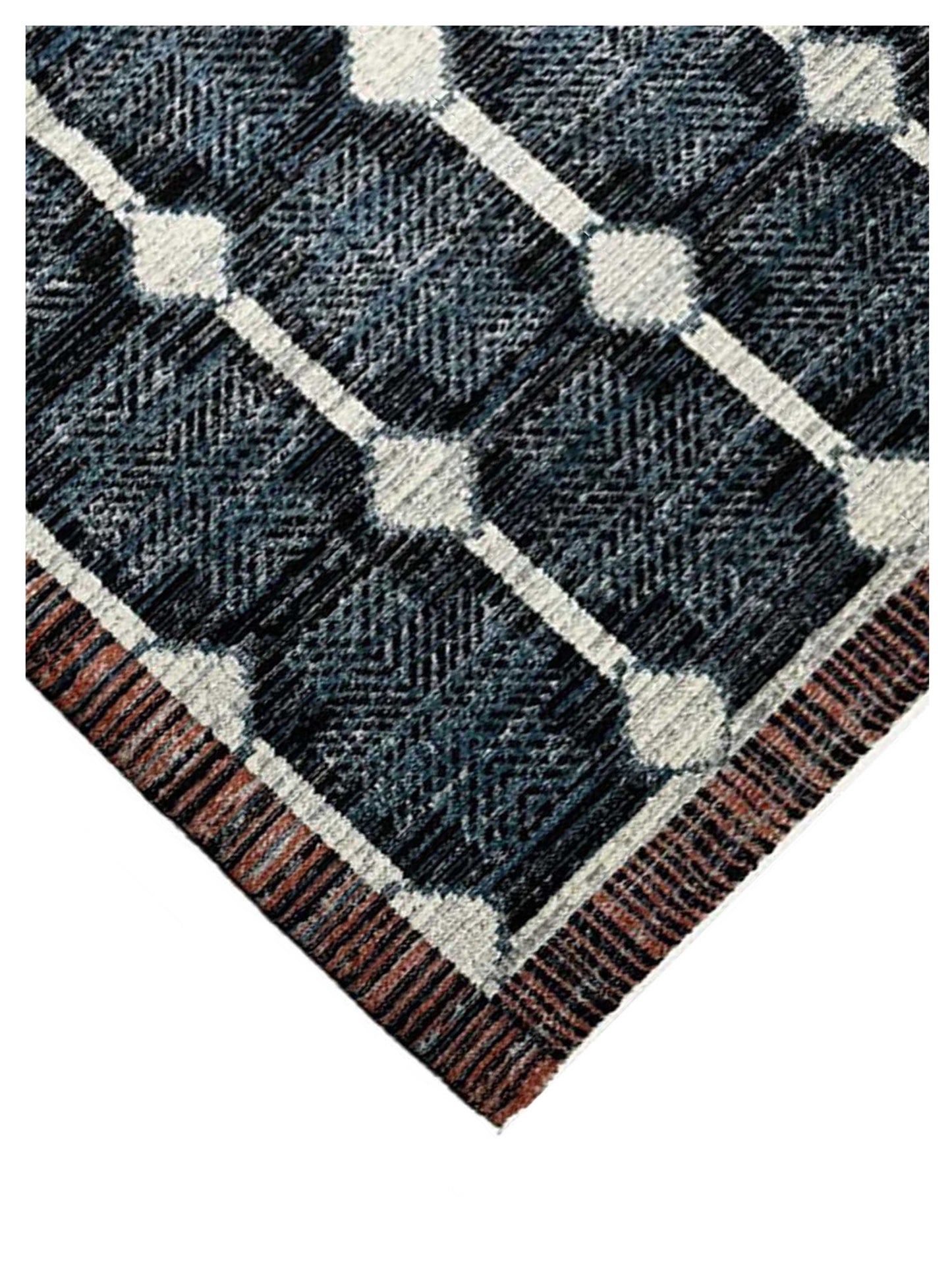 Artisan Stana  Charcoal Red  Machinemade Rug