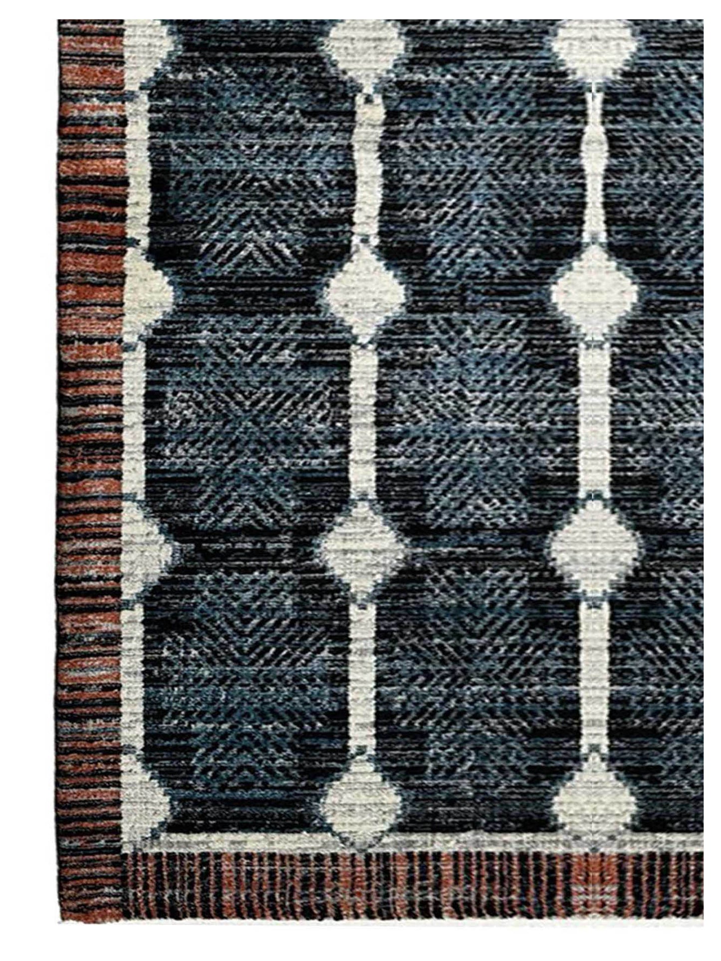 Artisan Stana  Charcoal Red  Machinemade Rug