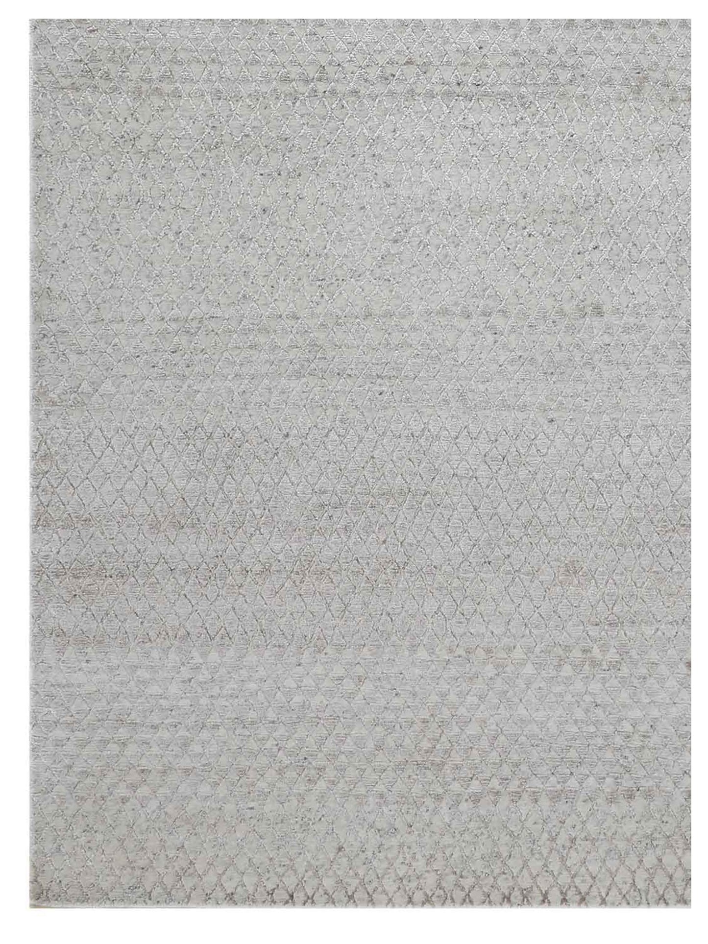 Artisan Mary  Ivory  Contemporary Knotted Rug