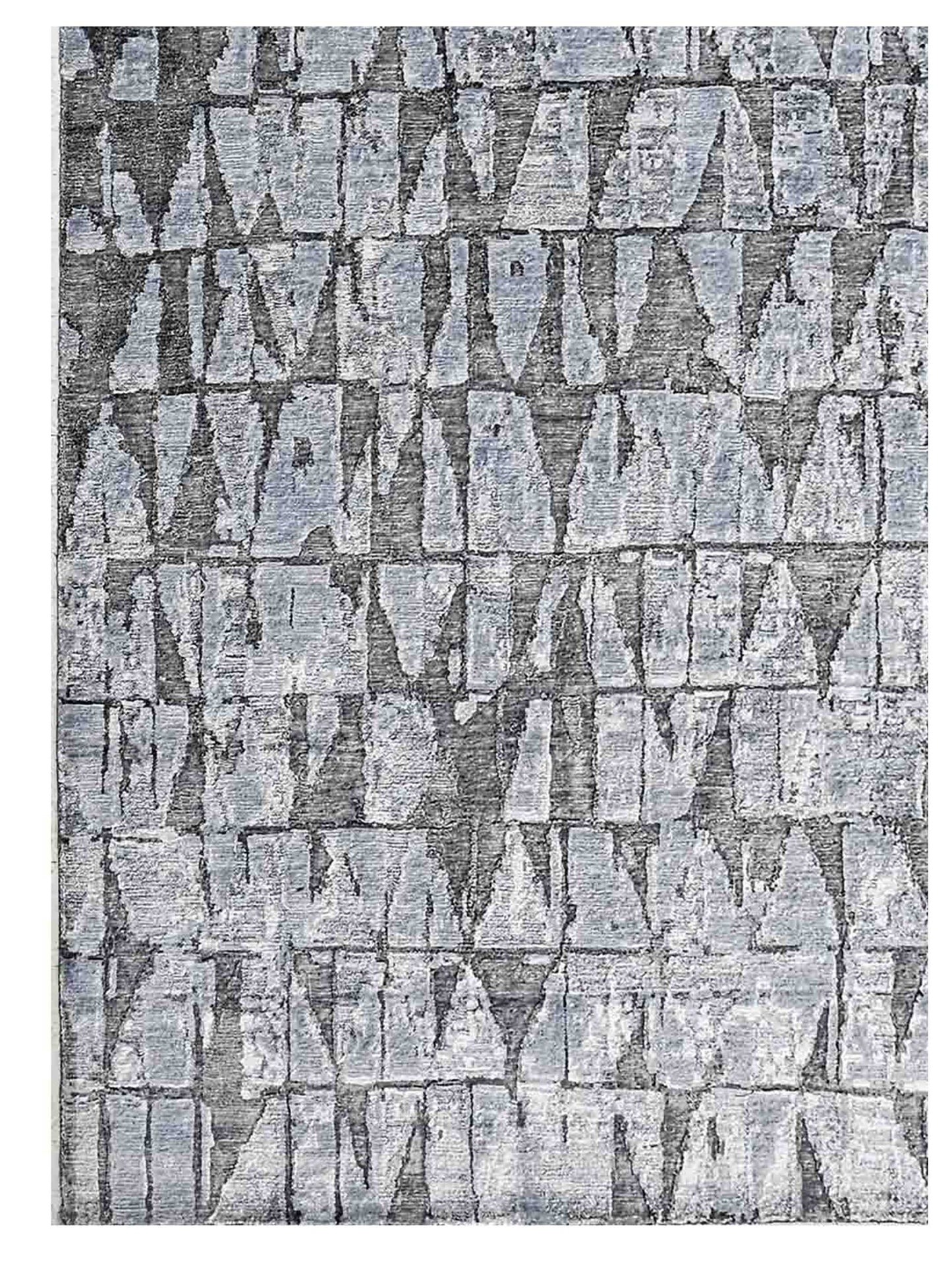 Artisan Mary Grey Lt.Blue Contemporary Knotted Rug