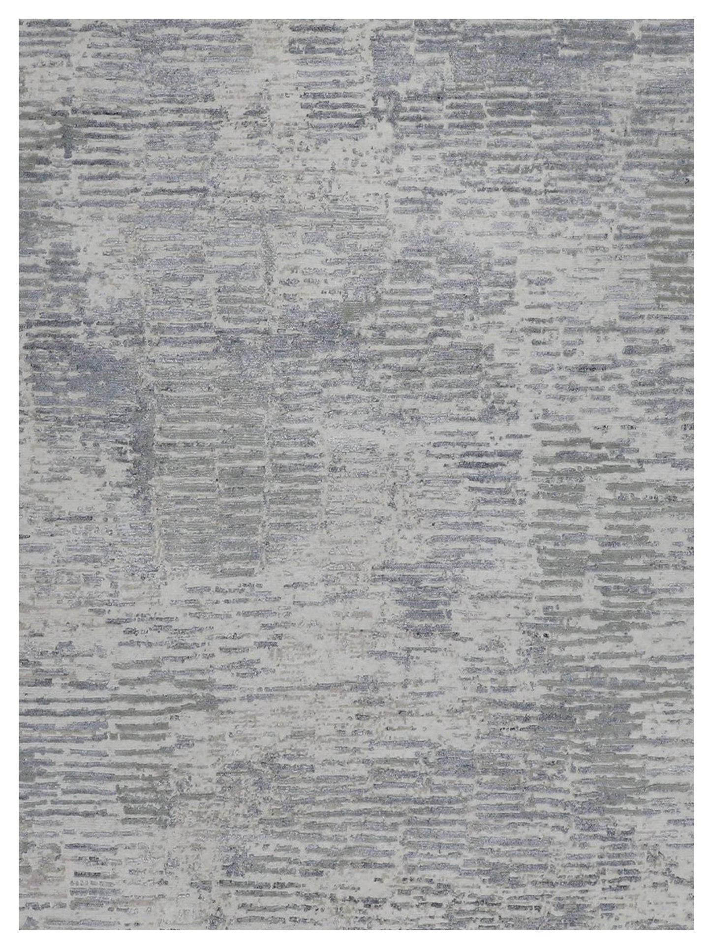 Artisan Mary Ivory Grey Contemporary Knotted Rug