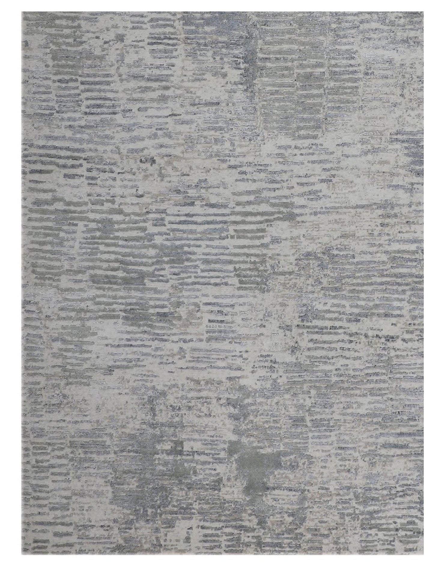 Artisan Mary Ivory Grey Contemporary Knotted Rug