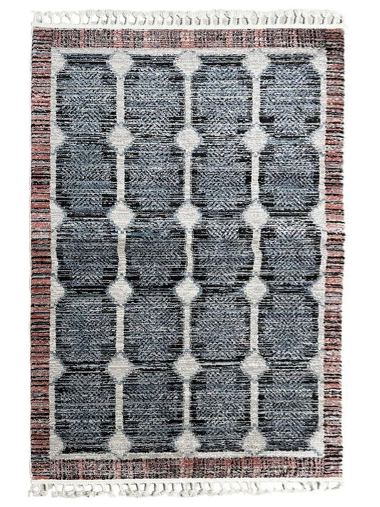 Artisan Stana Charcoal Red Machinemade Rug - Rugs - Artisan - Atlanta Designer Rugs