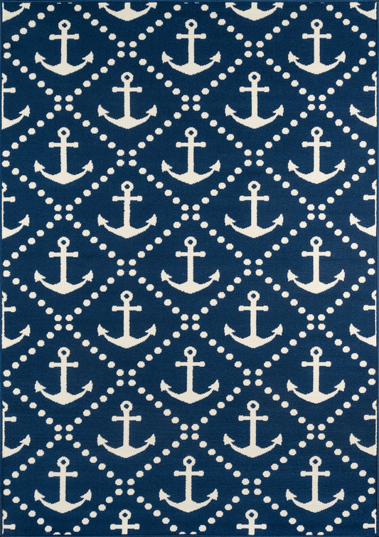 Momeni Baja  Navy  Contemporary