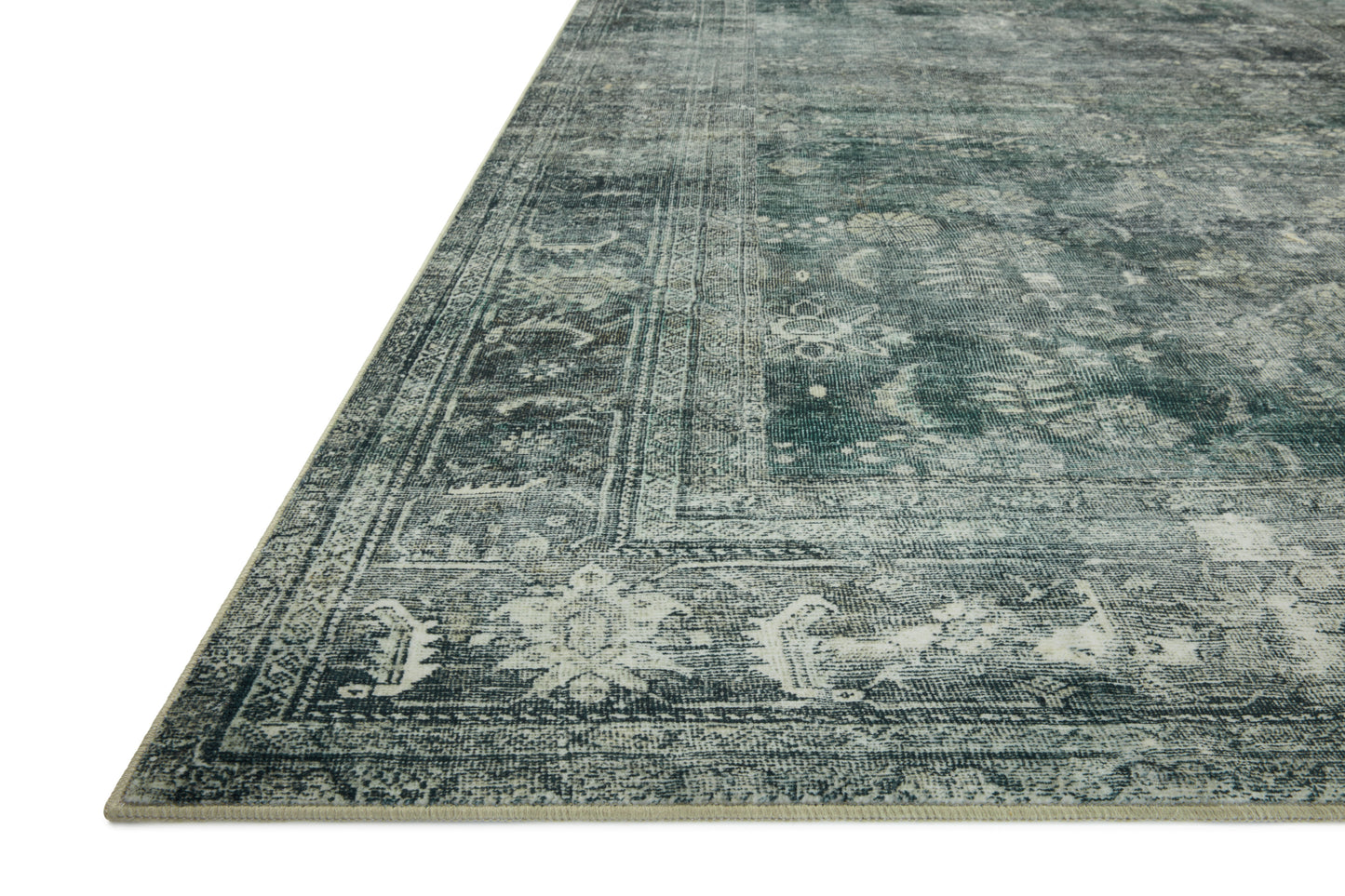 Magnolia Home Banks BAN-03 Blue Lagoon Machine Washable Power Loomed Rug