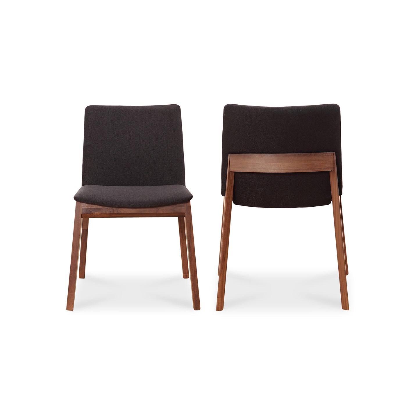 Moes Home Dining Chairs Deco Black Mid-Century Modern Furniture