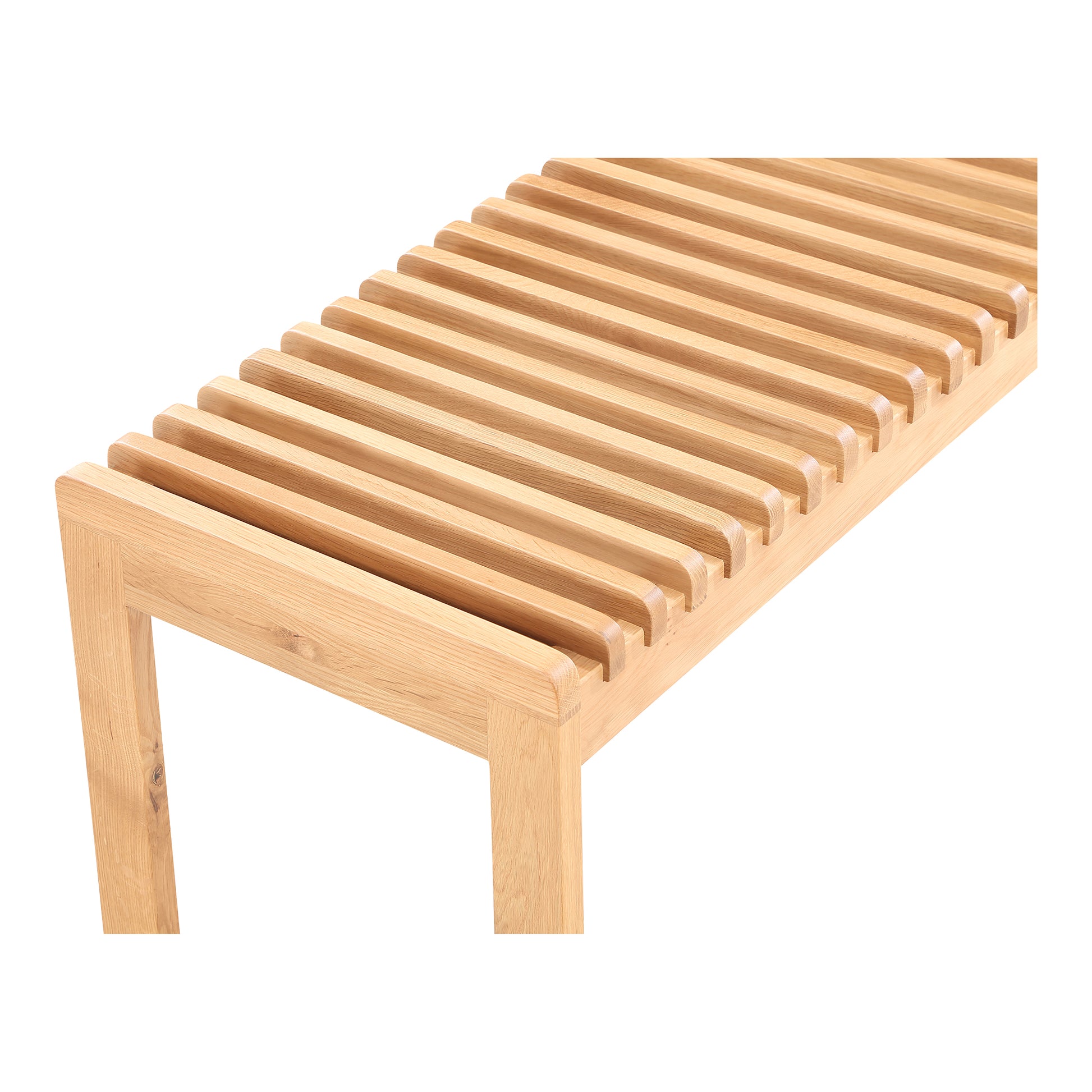 Moes Home Benches Rohe Natural Mid-Century Modern Furniture