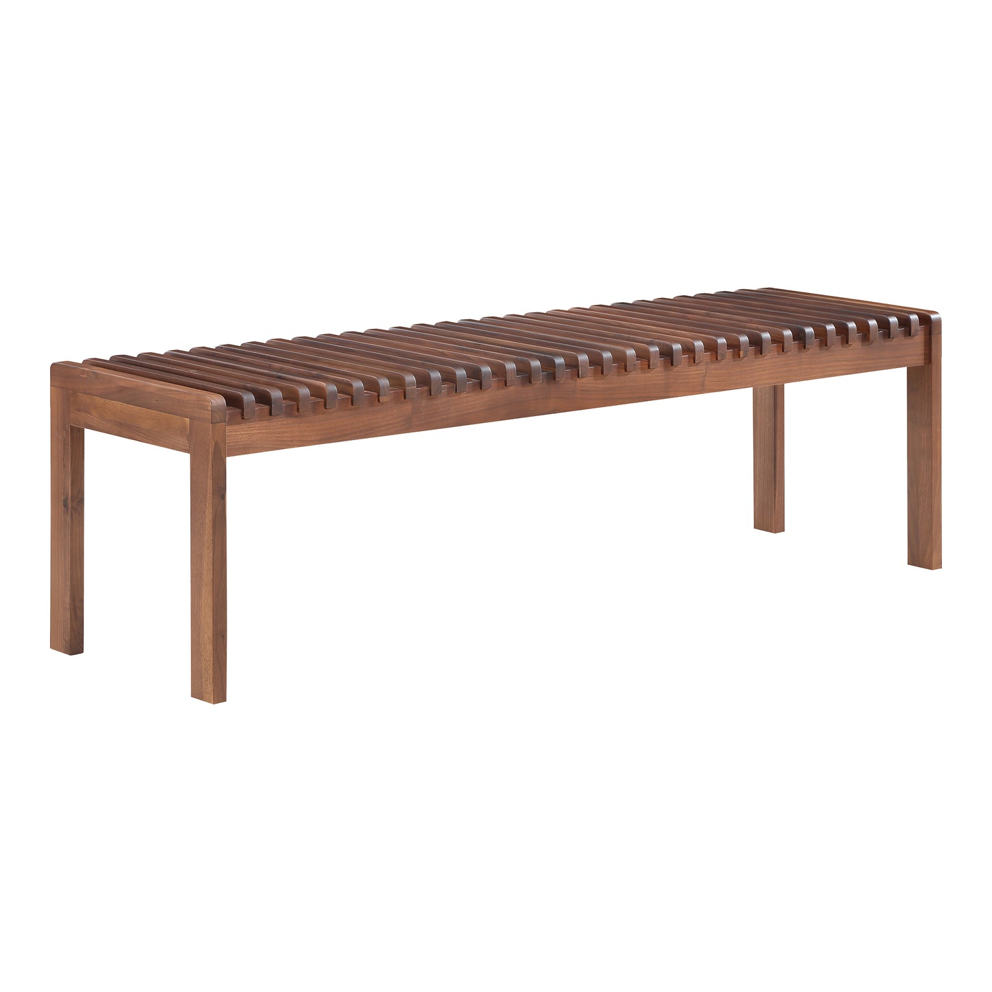 Moes Home Benches Rohe Brown Mid-Century Modern Furniture