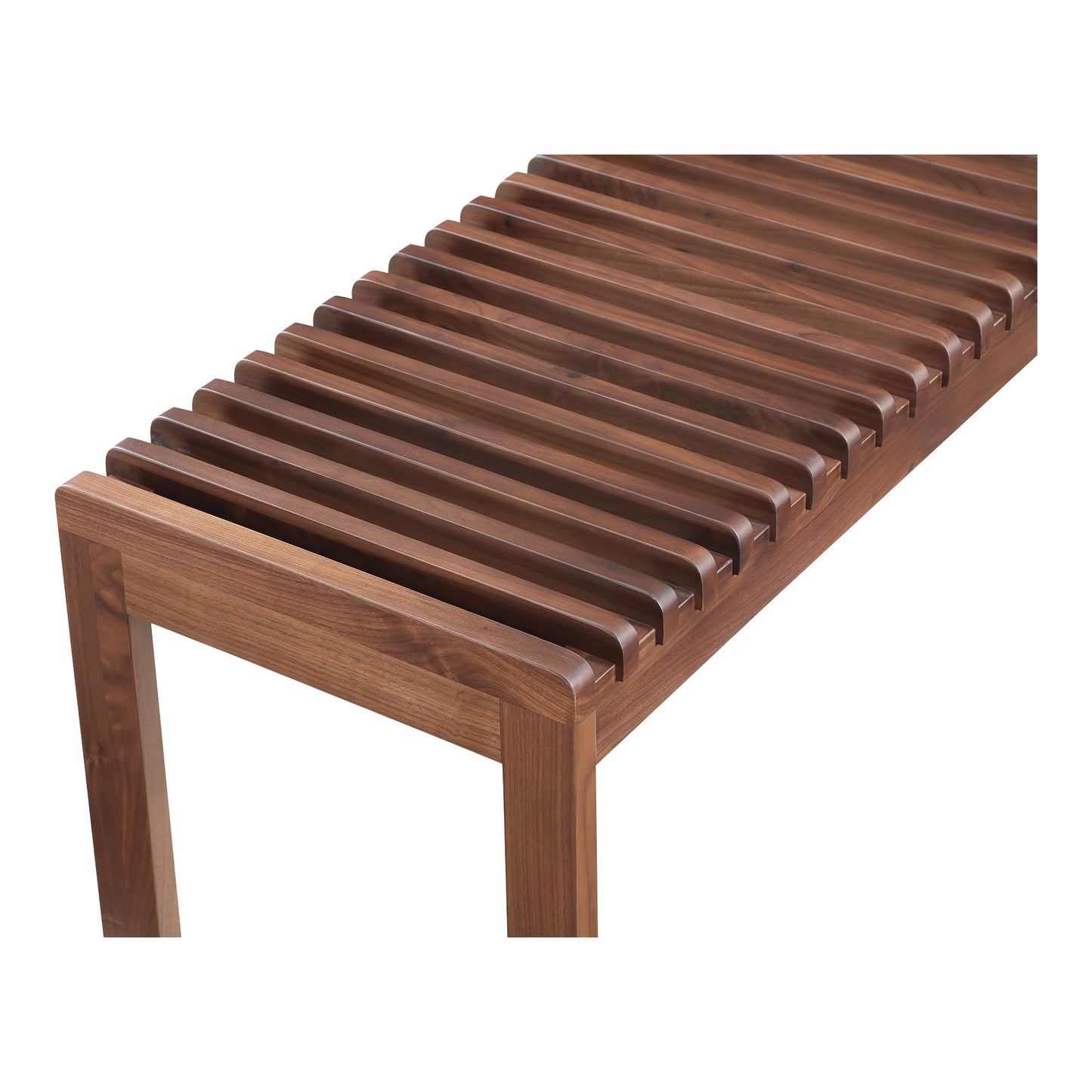 Moes Home Benches Rohe Brown Mid-Century Modern Furniture