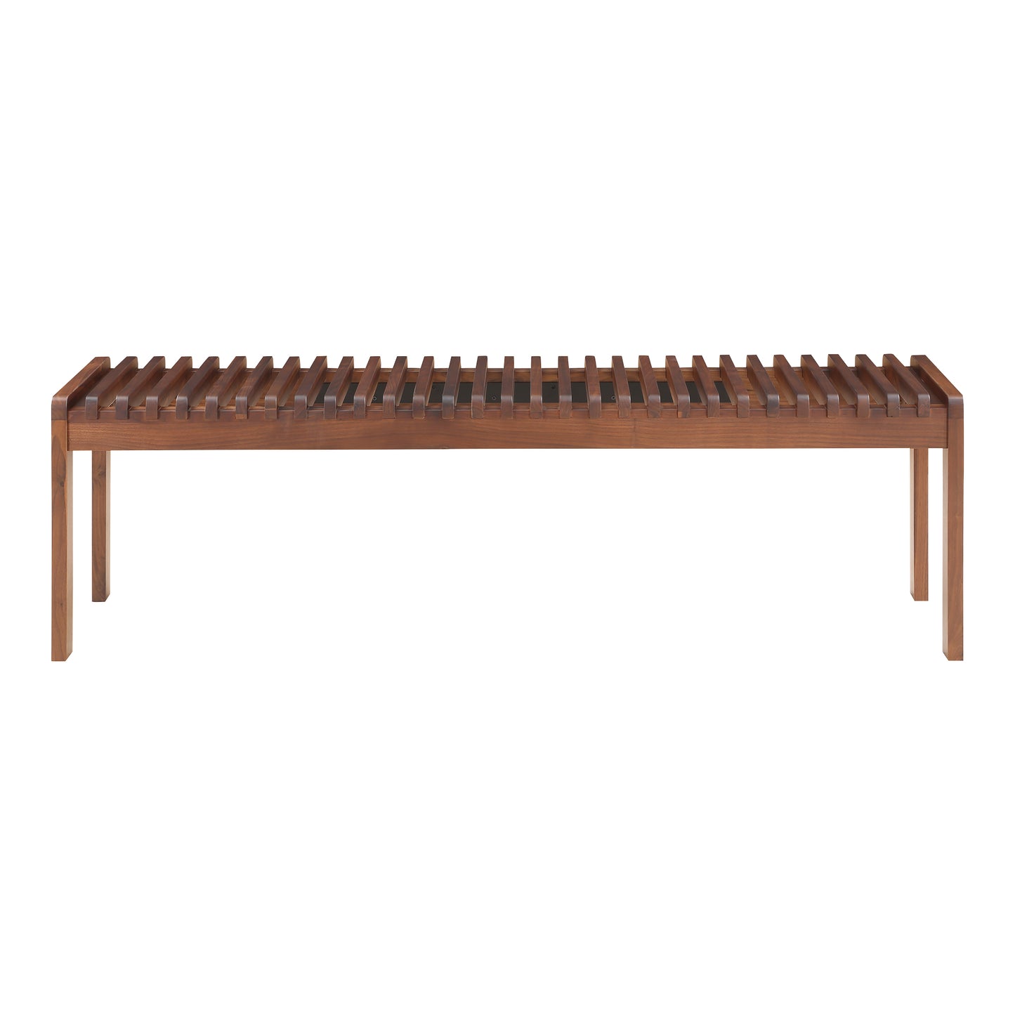 Moes Home Benches Rohe Brown Mid-Century Modern Furniture