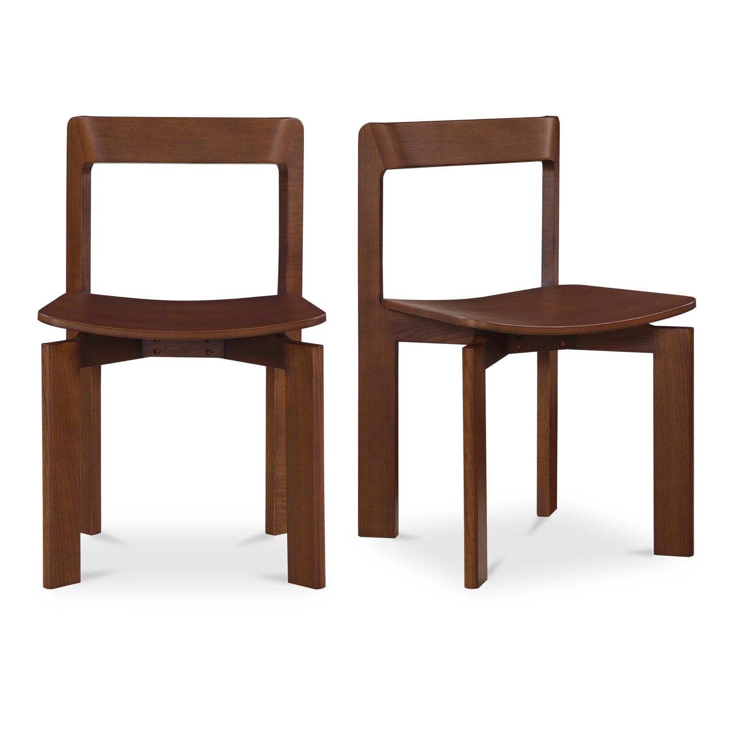 Moes Home Dining Chairs DAIFUKU Brown Modern Furniture