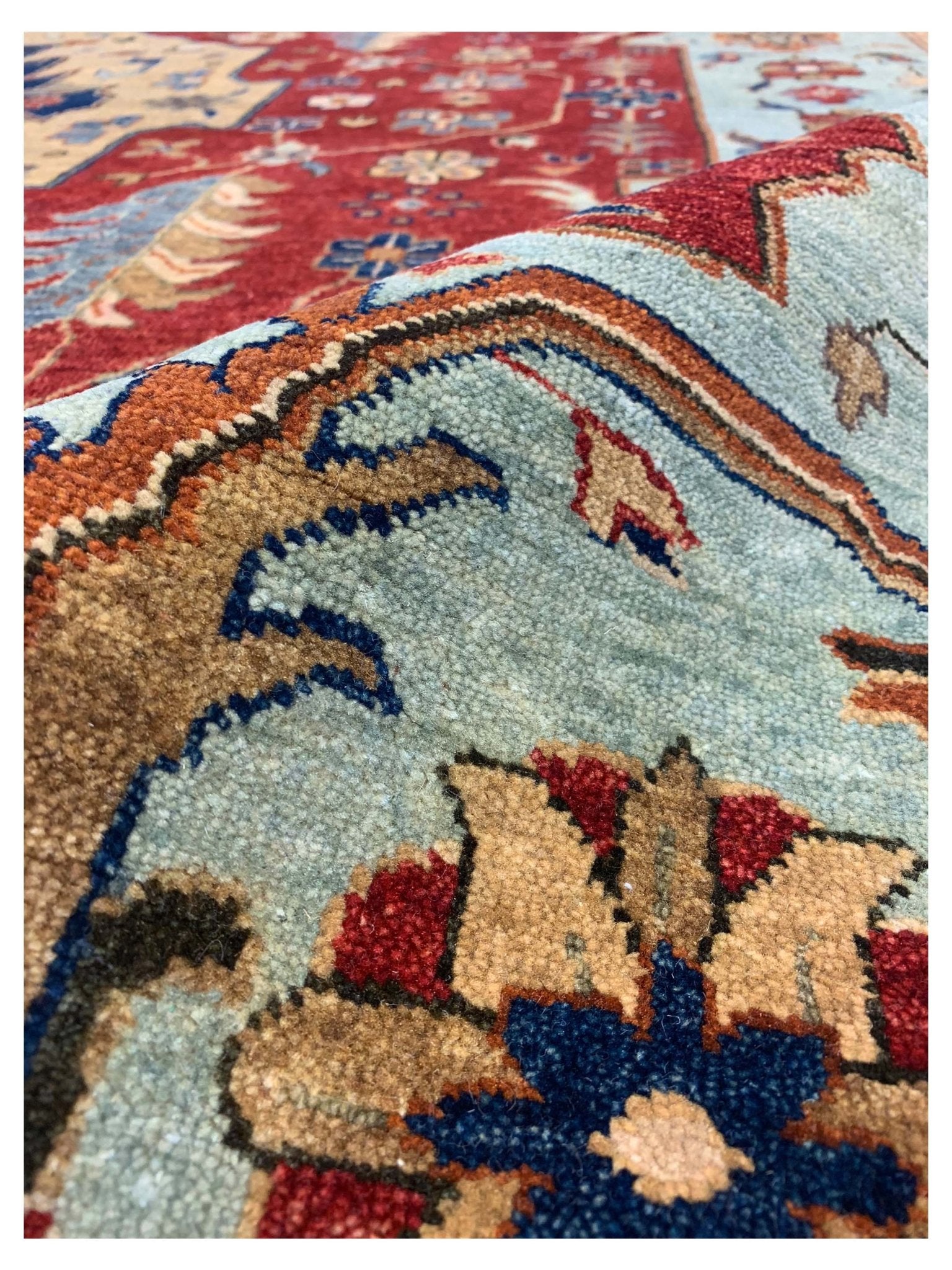 Artisan Anna Red Traditional Knotted Rug - Rugs - Artisan - Atlanta Designer Rugs