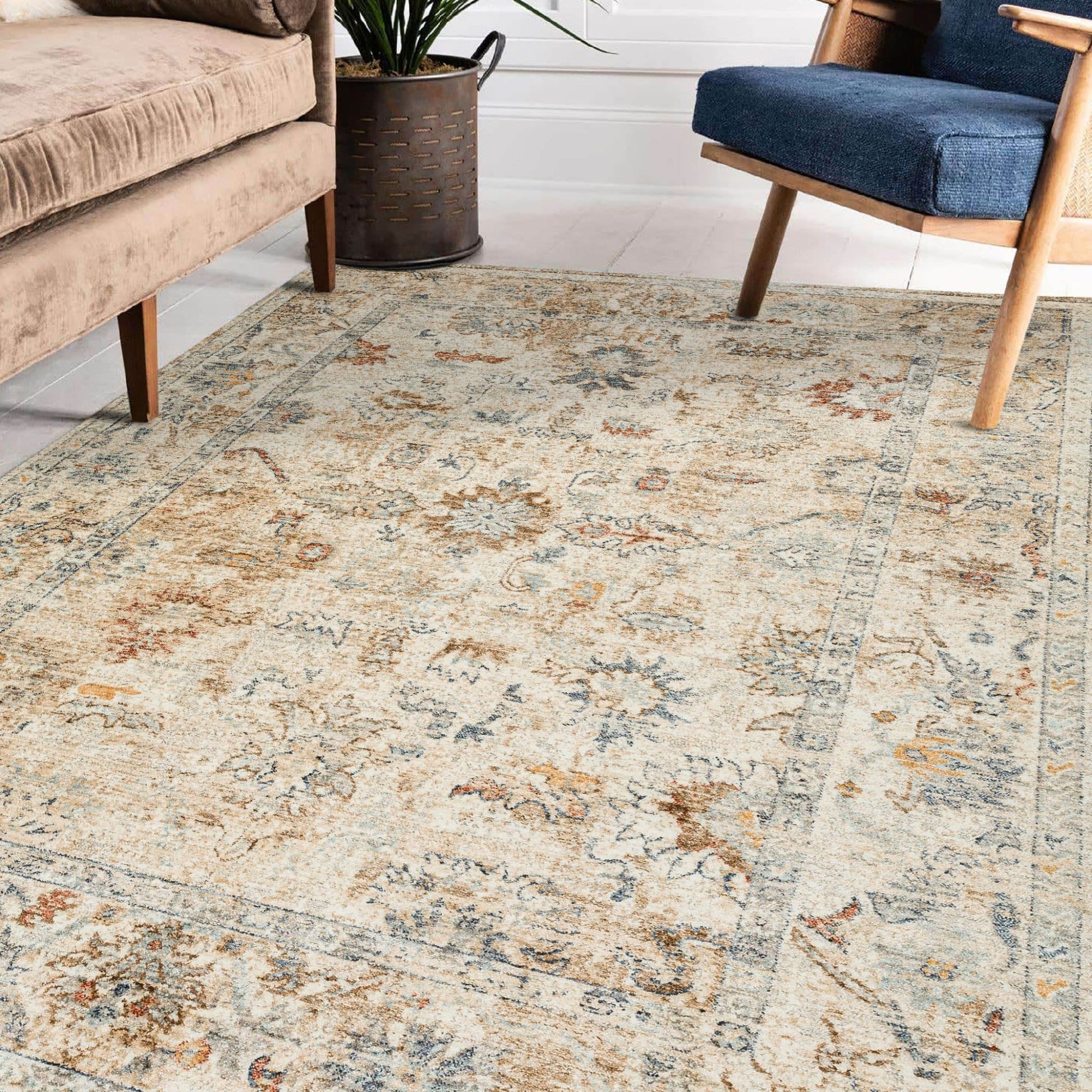 Dalyn Rugs Bergama BE4 Ivory Traditional Power Woven Rug - Rugs - Dalyn Rugs - Atlanta Designer Rugs