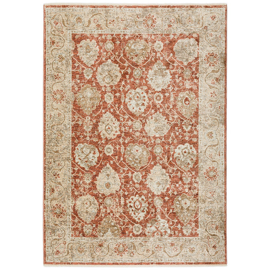 Dalyn Rugs Bergama BE6 Paprika Traditional Power Woven Rug - Rugs - Dalyn Rugs - Atlanta Designer Rugs