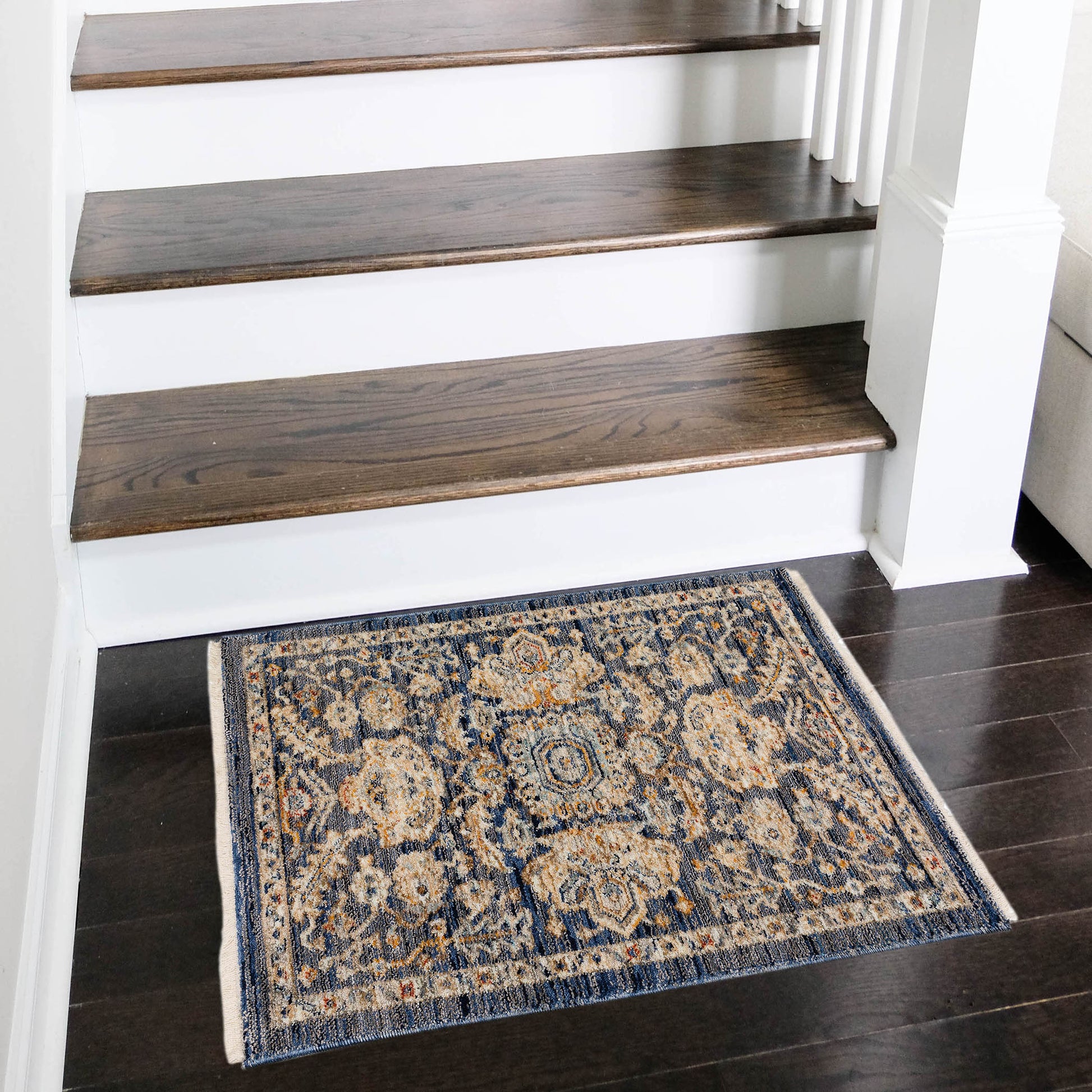 Dalyn Rugs Bergama BE8 Navy Traditional Power Woven Rug - Rugs - Dalyn Rugs - Atlanta Designer Rugs