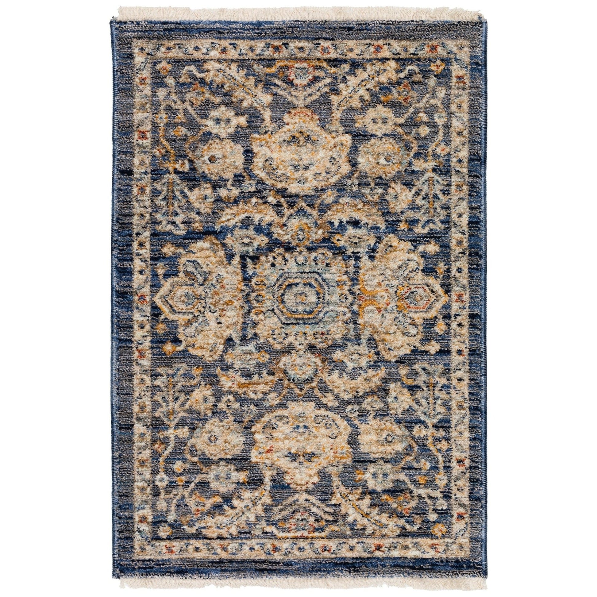 Dalyn Rugs Bergama BE8 Navy Traditional Power Woven Rug - Rugs - Dalyn Rugs - Atlanta Designer Rugs