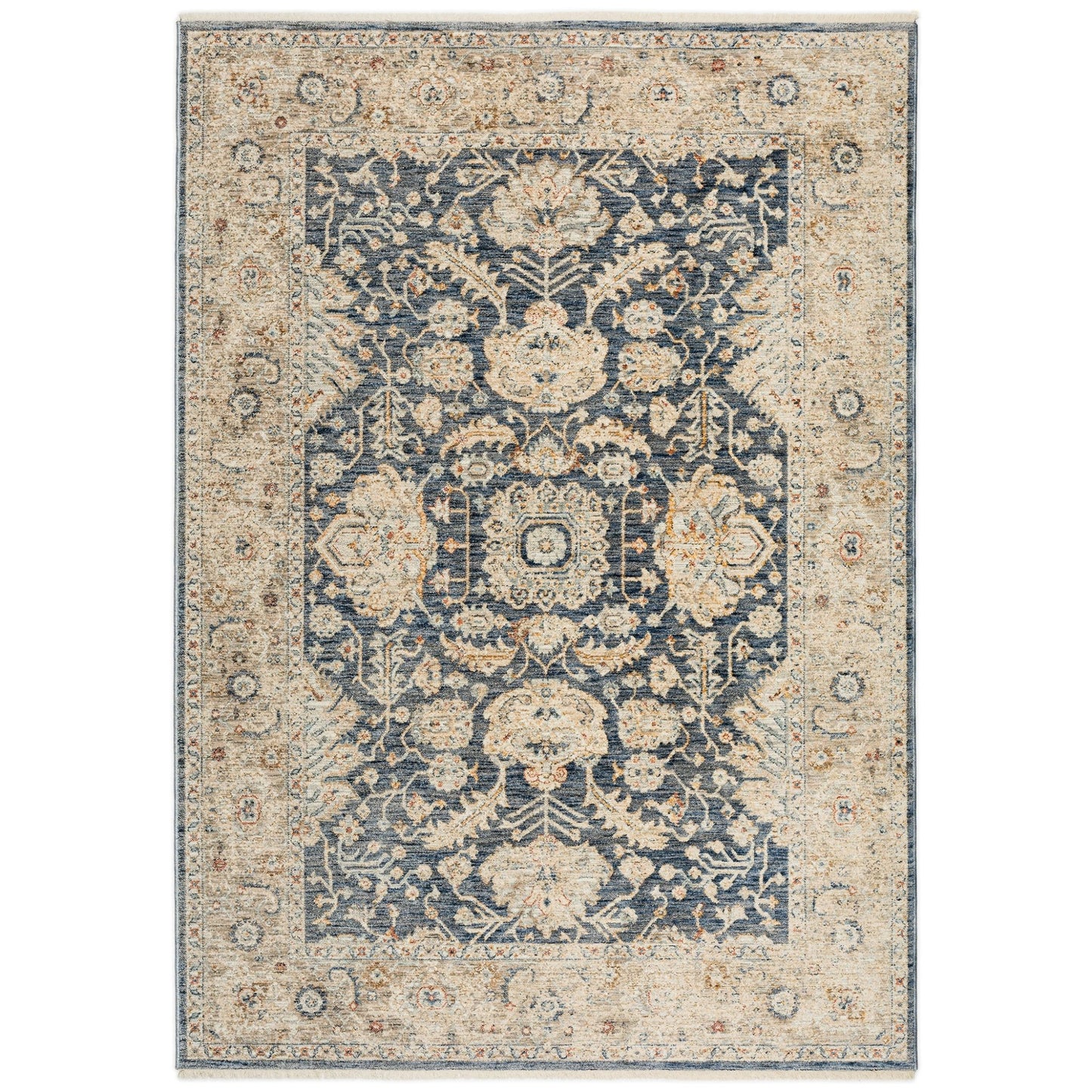 Dalyn Rugs Bergama BE8 Navy Traditional Power Woven Rug - Rugs - Dalyn Rugs - Atlanta Designer Rugs