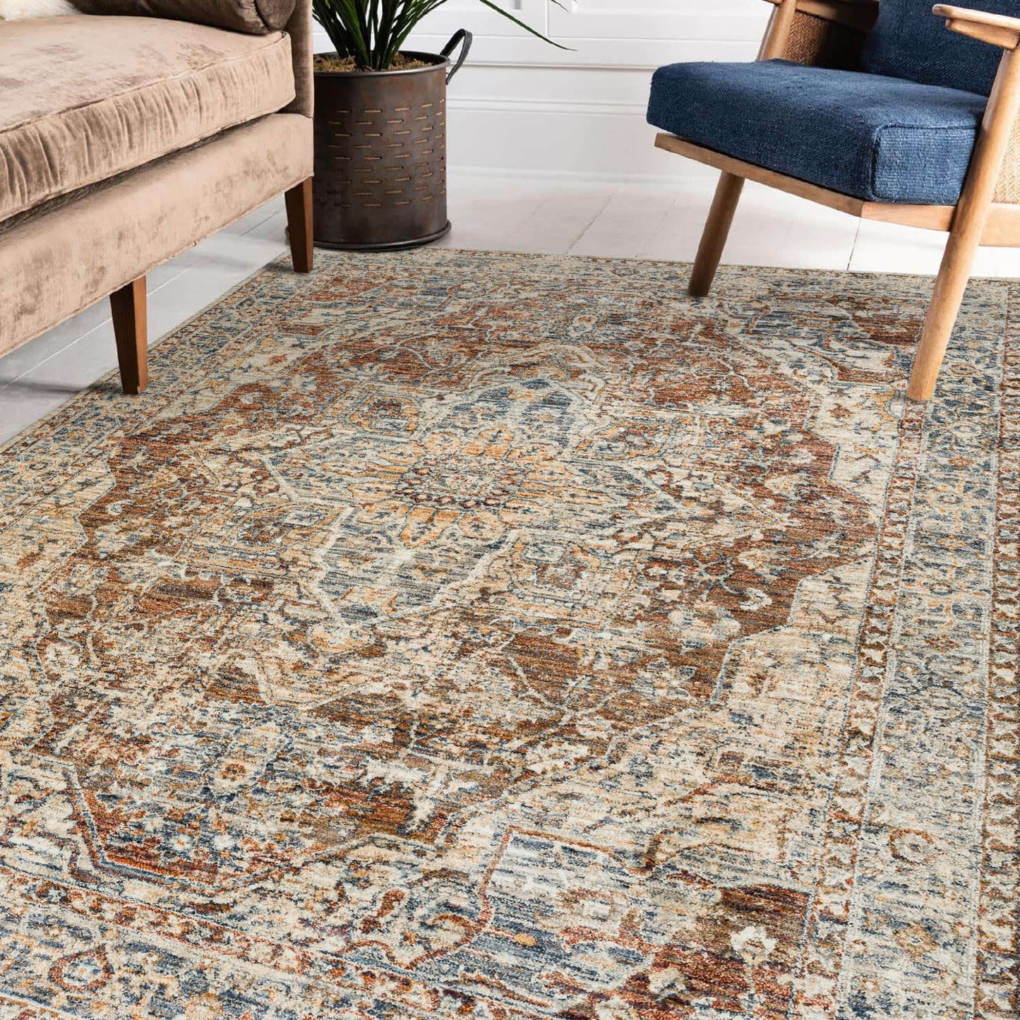 Dalyn Rugs Bergama BE9 Spice Traditional Power Woven Rug - Rugs - Dalyn Rugs - Atlanta Designer Rugs