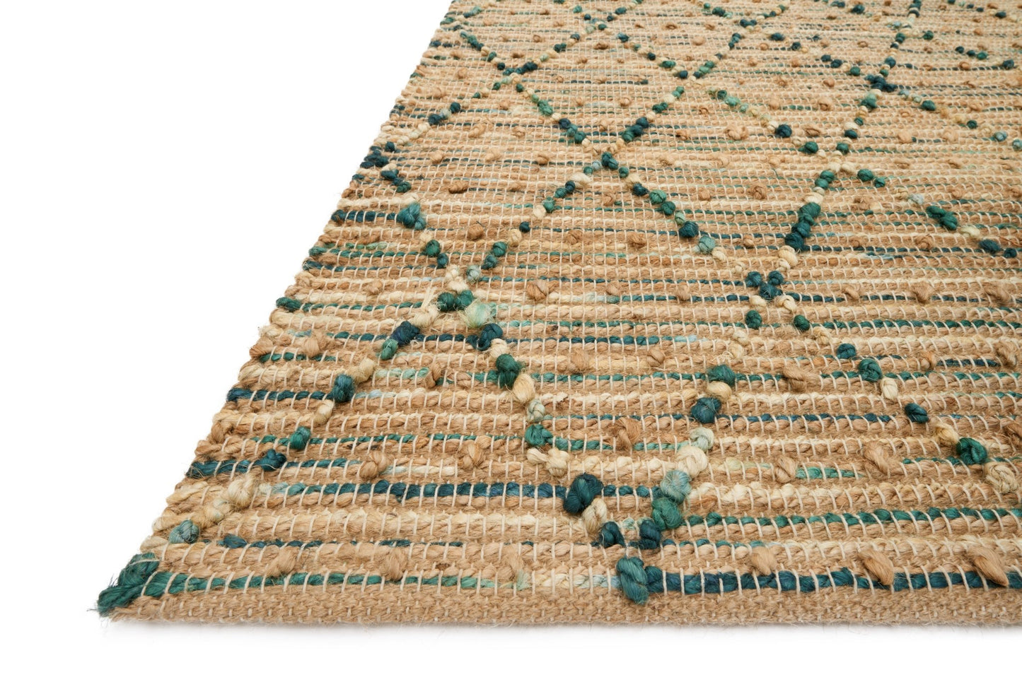 Loloi BEACON BU - 03 Aqua Contemporary Hand Woven Rug - Rugs - Loloi - Atlanta Designer Rugs