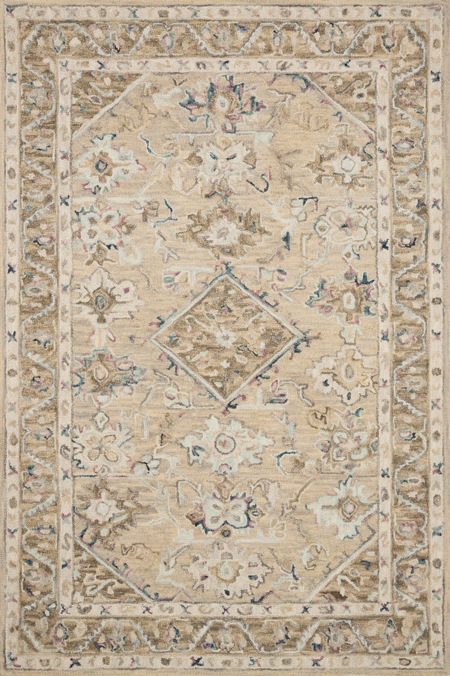 Loloi II Beatty BEA-02 Beige Ivory Traditional Hooked Rug