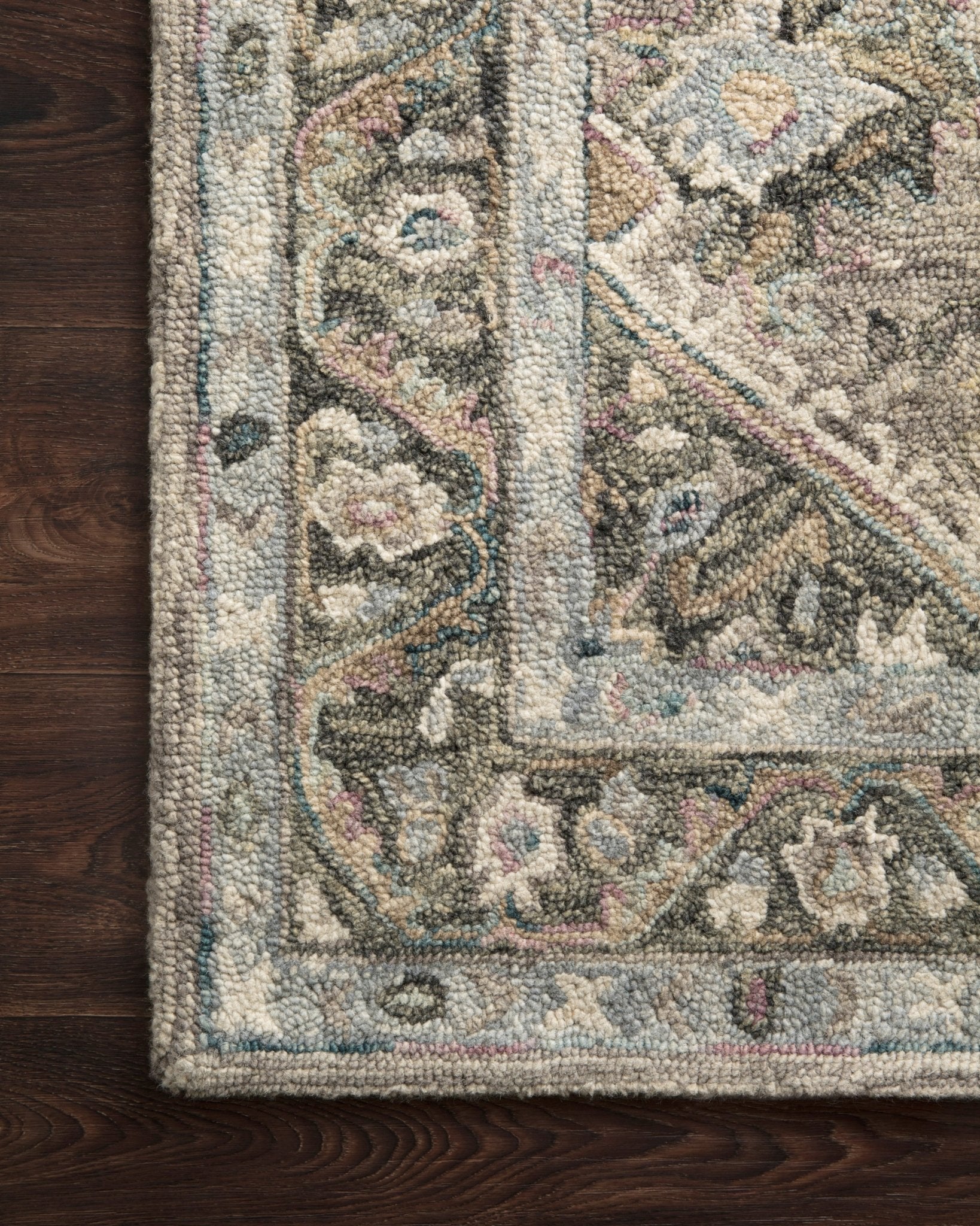 Loloi II Beatty BEA - 02 Sky Multi Traditional Hooked Rug - Rugs - Loloi II - Atlanta Designer Rugs