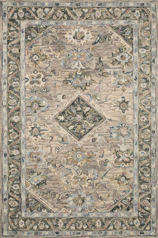 Loloi II Beatty BEA - 02 Sky Multi Traditional Hooked Rug - Rugs - Loloi II - Atlanta Designer Rugs