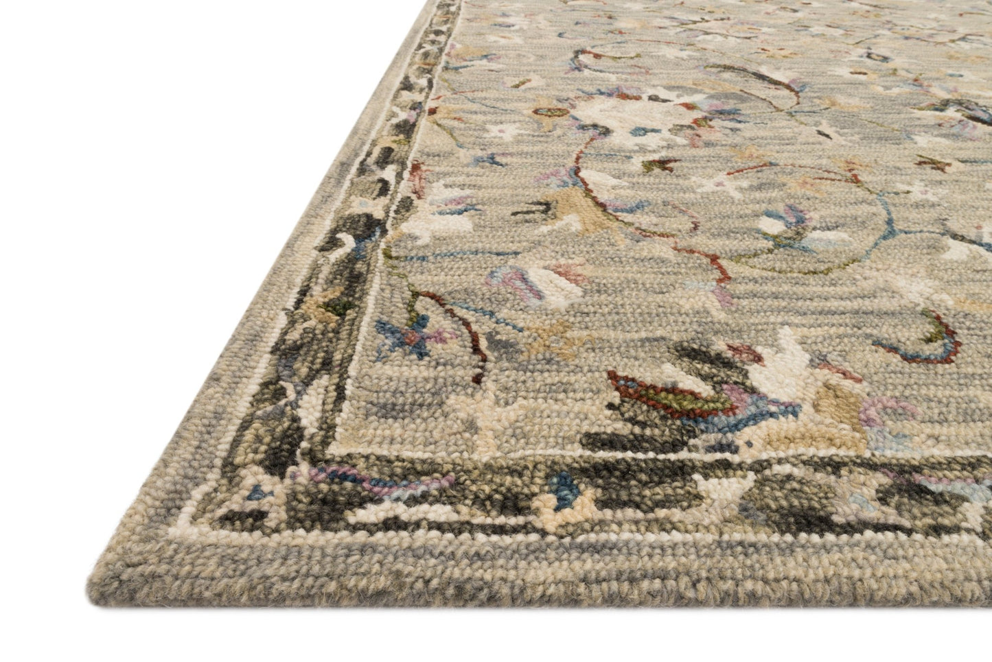 Loloi II Beatty BEA - 03 Grey Multi Traditional Hooked Rug - Rugs - Loloi II - Atlanta Designer Rugs