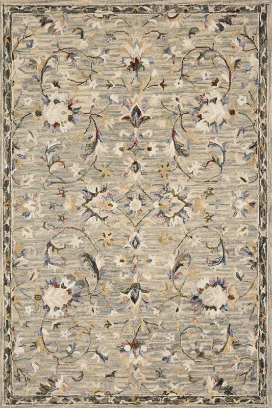 Loloi II Beatty BEA - 03 Grey Multi Traditional Hooked Rug - Rugs - Loloi II - Atlanta Designer Rugs