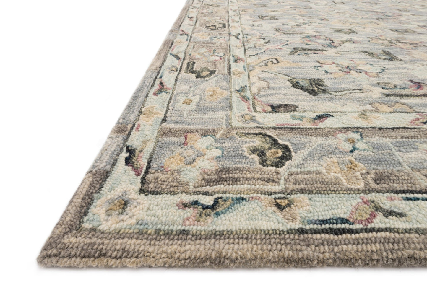 Loloi II Beatty BEA - 04 Light Blue Multi Traditional Hooked Rug - Rugs - Loloi II - Atlanta Designer Rugs