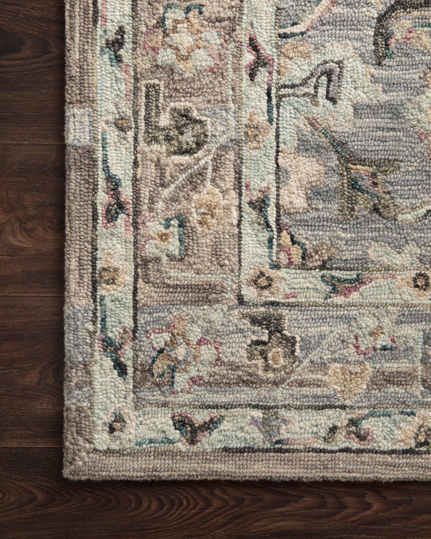 Loloi II Beatty BEA - 04 Light Blue Multi Traditional Hooked Rug - Rugs - Loloi II - Atlanta Designer Rugs