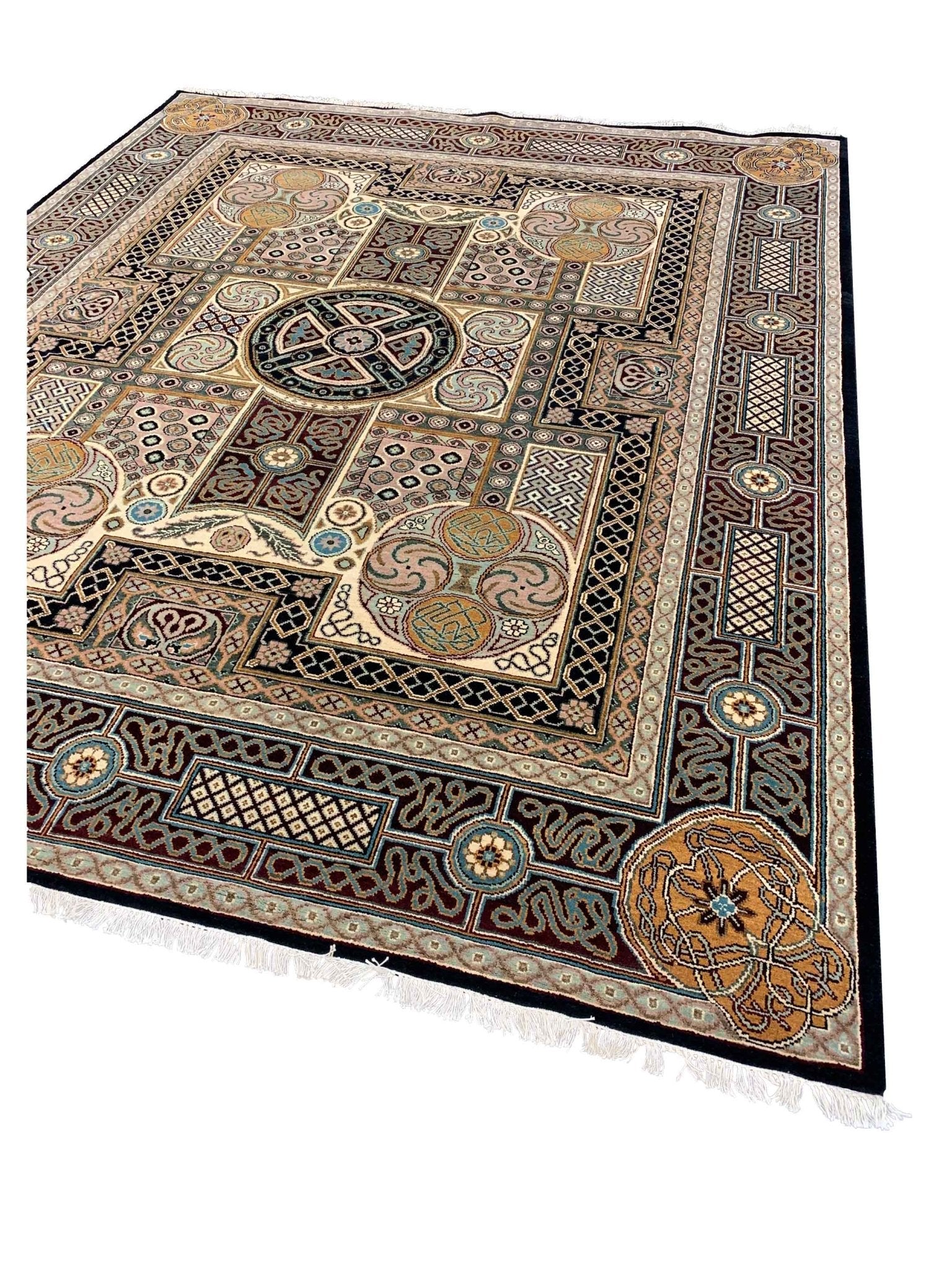 Artisan Jessica Black Multi Traditional Knotted Rug - Rugs - Artisan - Atlanta Designer Rugs