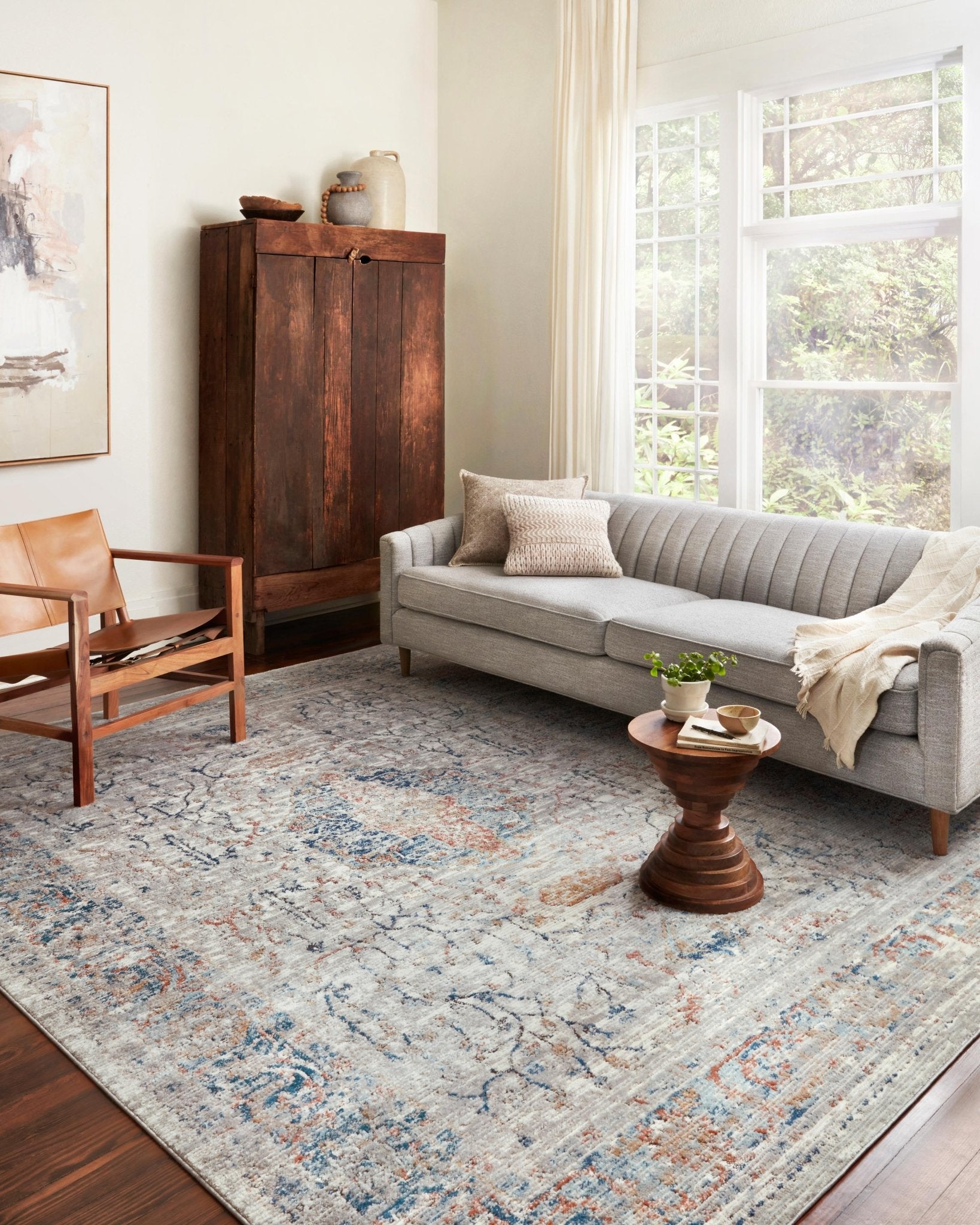 Loloi II Bianca BIA - 02 Stone Multi Contemporary Power Loomed Rug - Rugs - Loloi II - Atlanta Designer Rugs