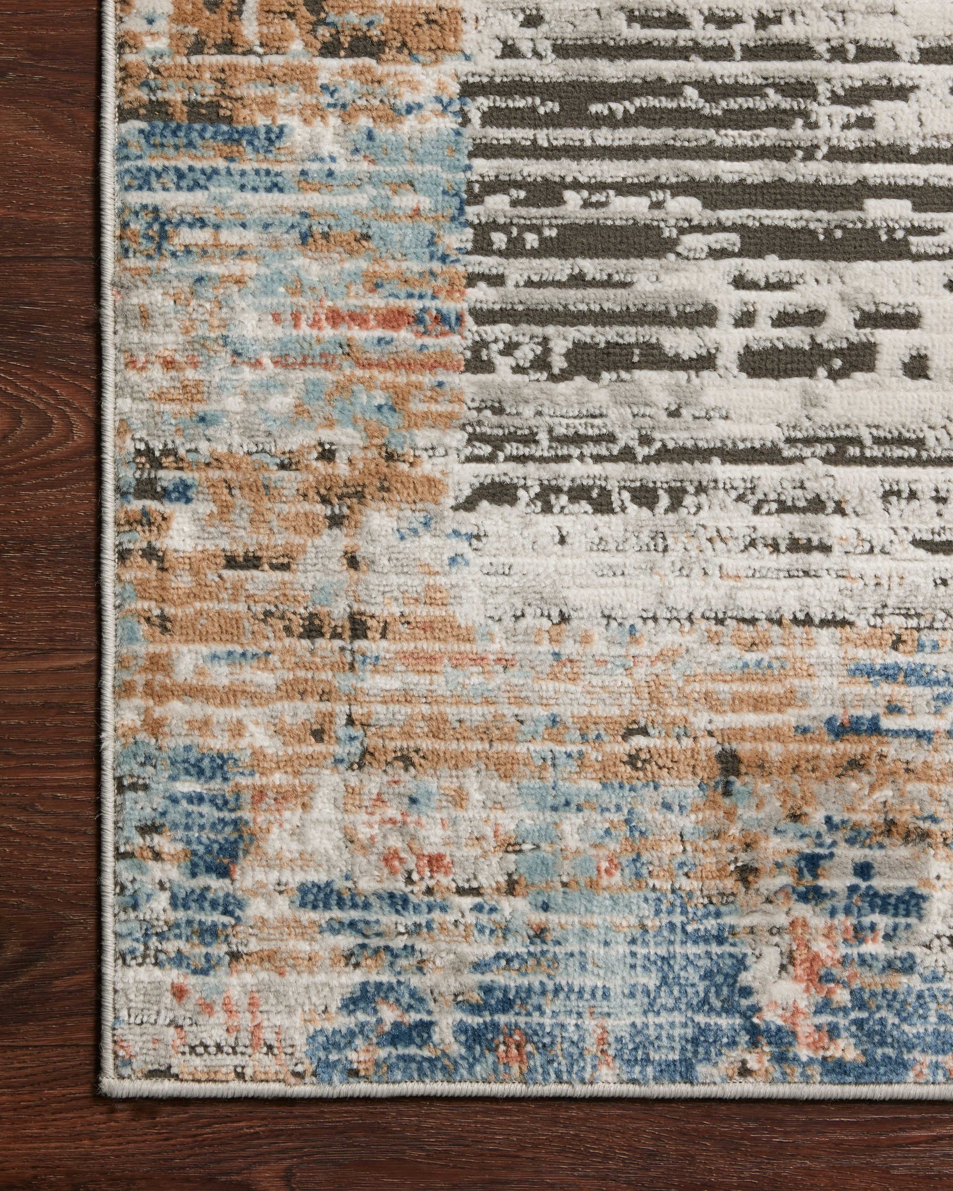 Loloi II Bianca BIA-07 Ash Multi Contemporary Power Loomed Rug