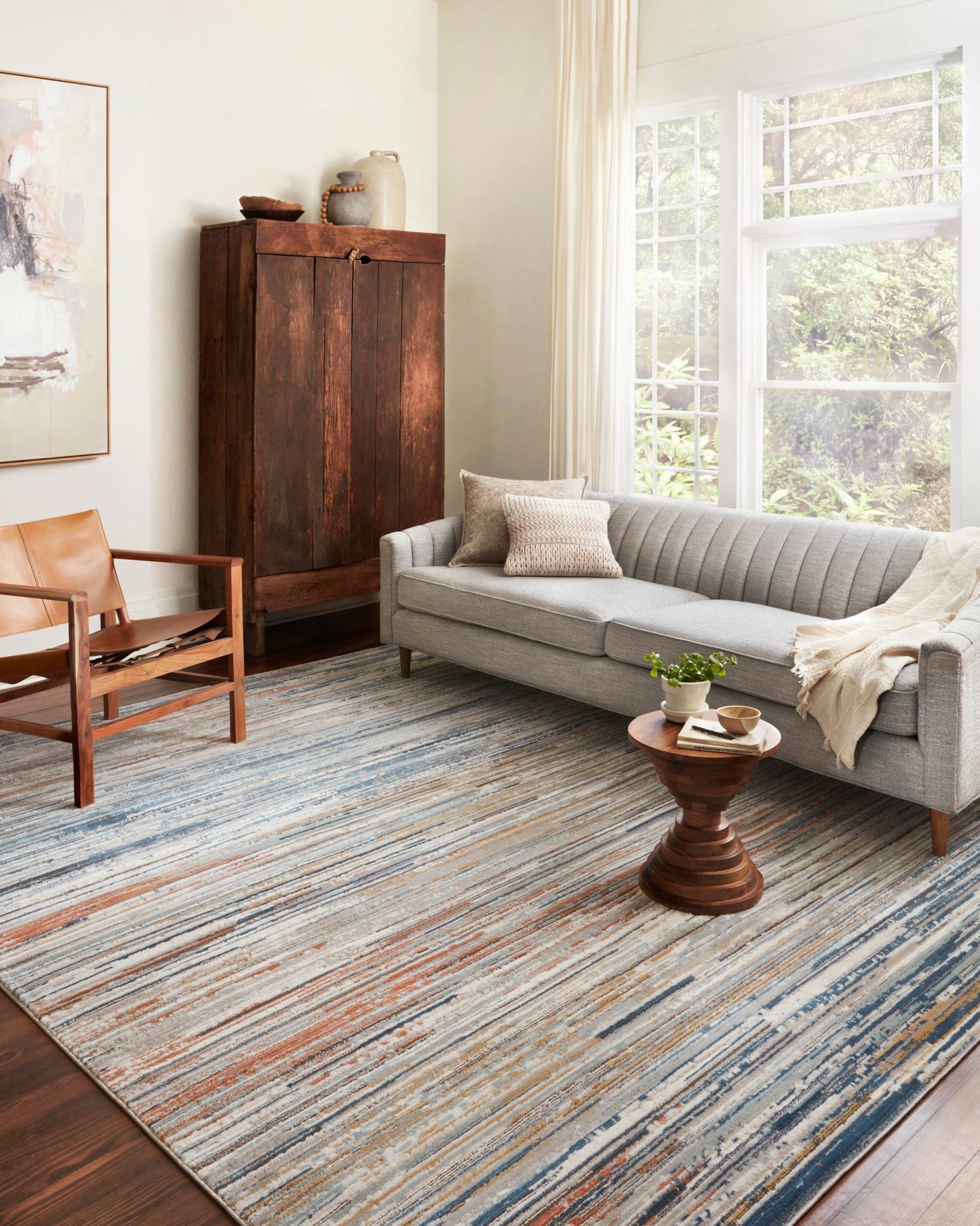 Loloi II Bianca BIA - 08 Pebble Multi Contemporary Power Loomed Rug - Rugs - Loloi II - Atlanta Designer Rugs