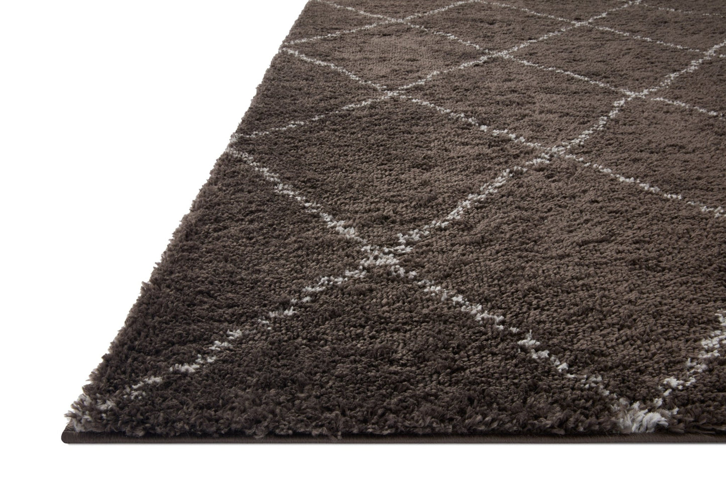 Loloi II Bliss Shag BLS - 04 Bark Grey Shag Power Loomed Rug - Rugs - Loloi II - Atlanta Designer Rugs