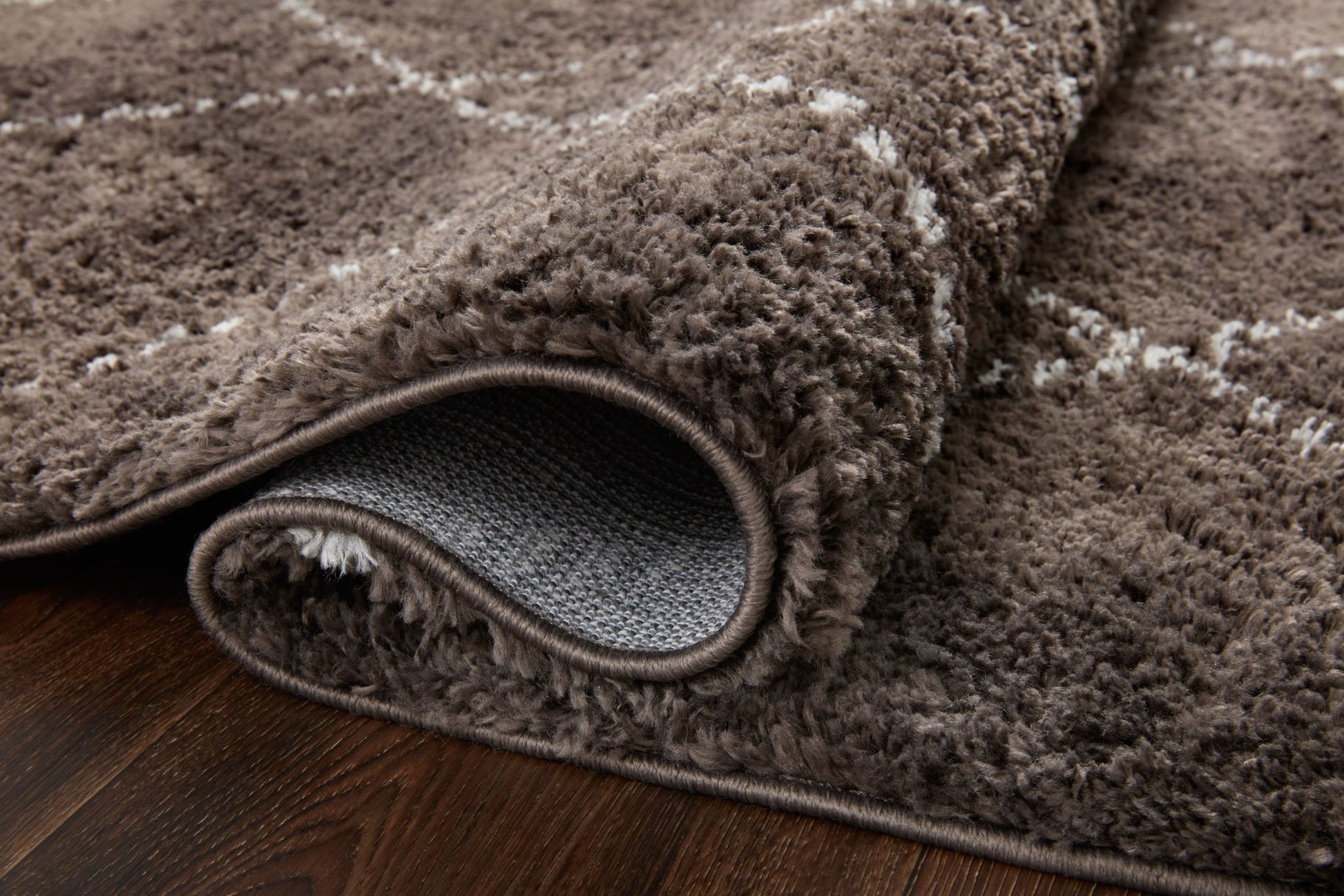 Loloi II Bliss Shag BLS - 04 Bark Grey Shag Power Loomed Rug - Rugs - Loloi II - Atlanta Designer Rugs