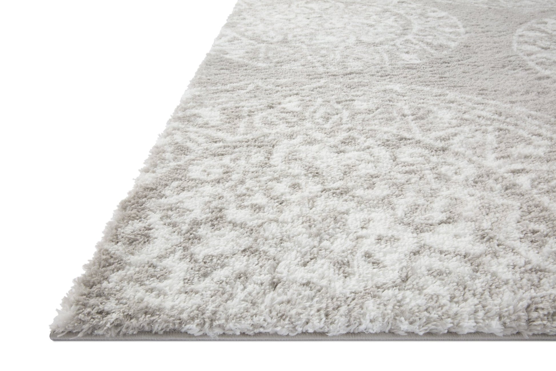 Loloi II Bliss Shag BLS - 06 Grey White Shag Power Loomed Rug - Rugs - Loloi II - Atlanta Designer Rugs