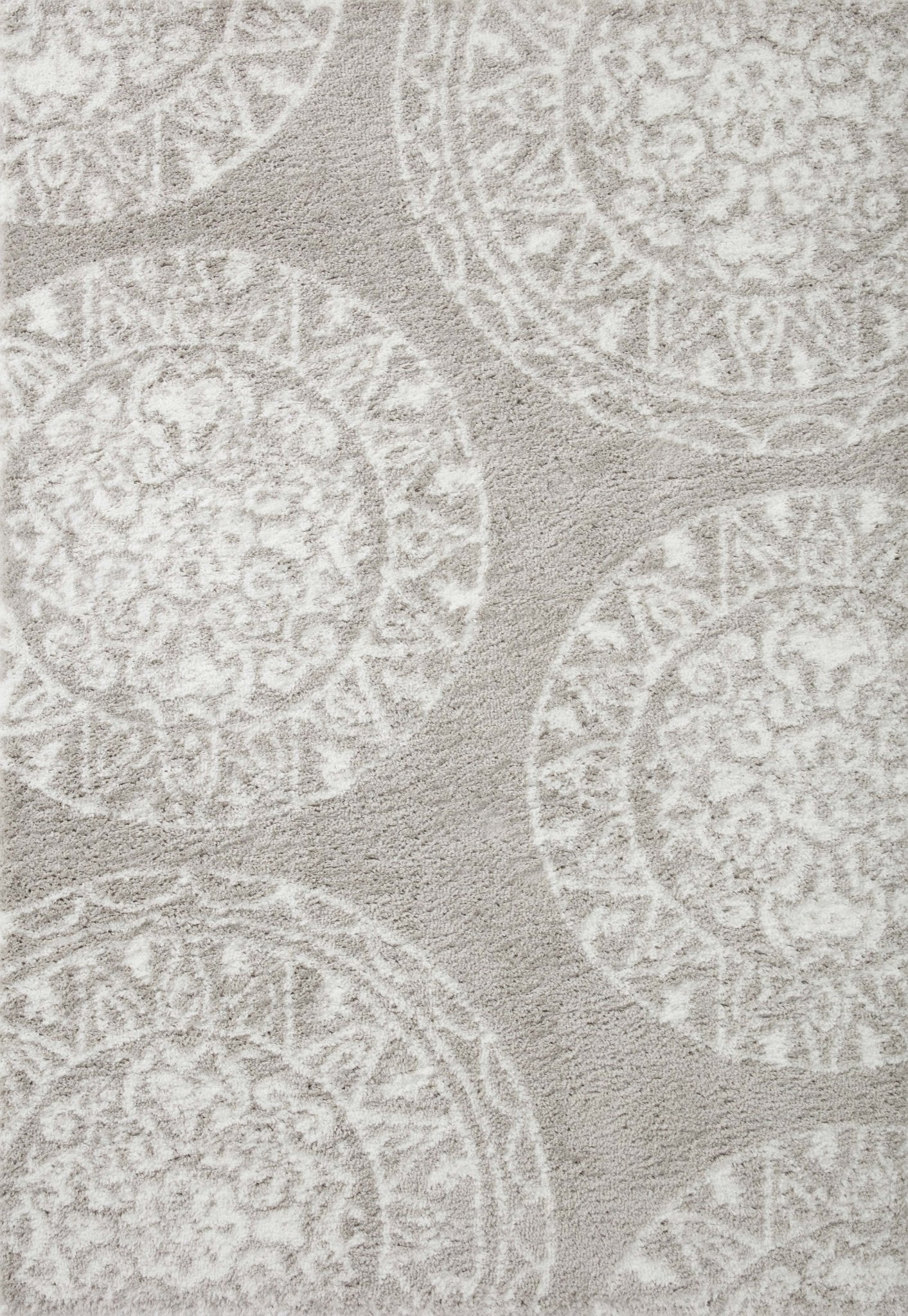 Loloi II Bliss Shag BLS - 06 Grey White Shag Power Loomed Rug - Rugs - Loloi II - Atlanta Designer Rugs