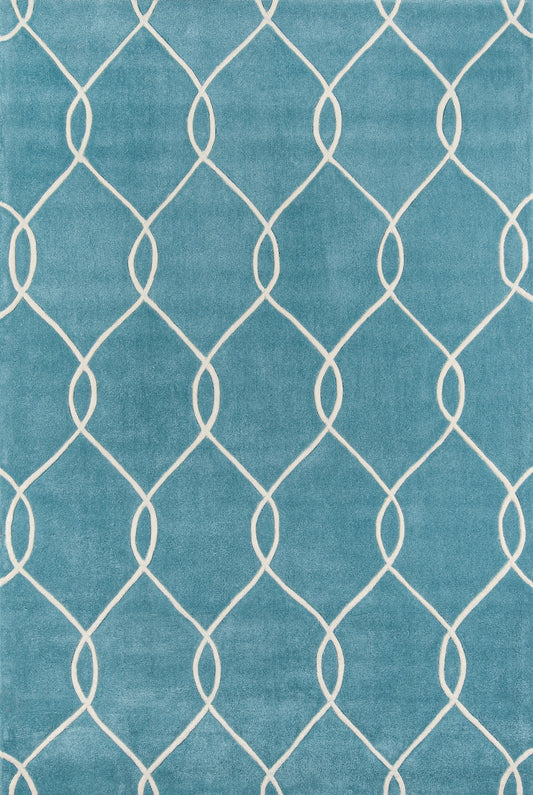 Momeni Bliss  Teal  Contemporary